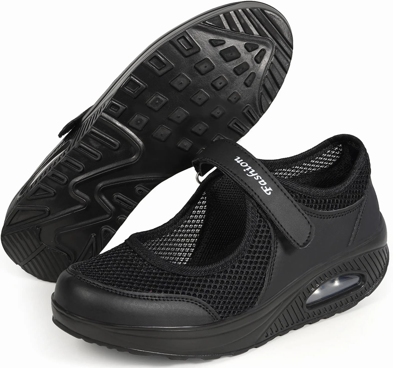 Damskie buty ortopedyczne, moda na koturnie Mary Janes dla kobiet, poduszka powietrzna antypoślizgowe buty do chodzenia damskie wyszczuplające lekkie oddychające buty rozmiar 35-42eu