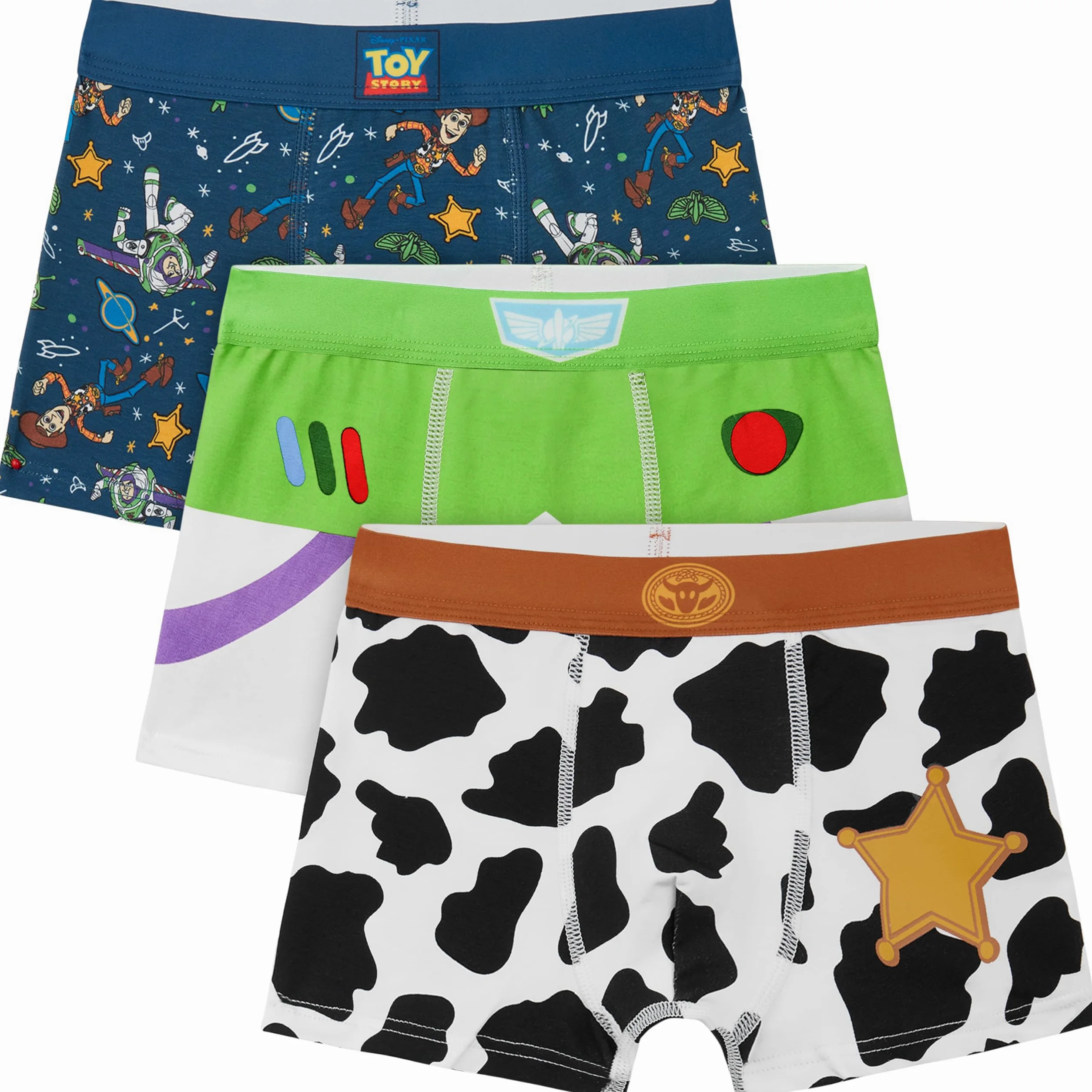 Get Trend Toy Story | Spidey Marvel | Cars Disney Bokserki chłopięce, 3 sztuki bokserek dziecięcych z elastyczną talią, bawełniana bielizna dziecięca
