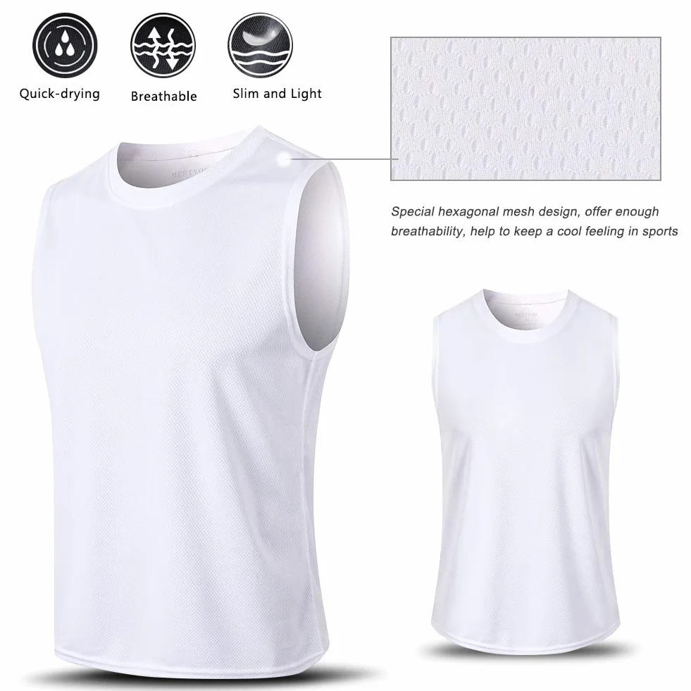 MEETYOO Mężczyźni Tank Tops T3