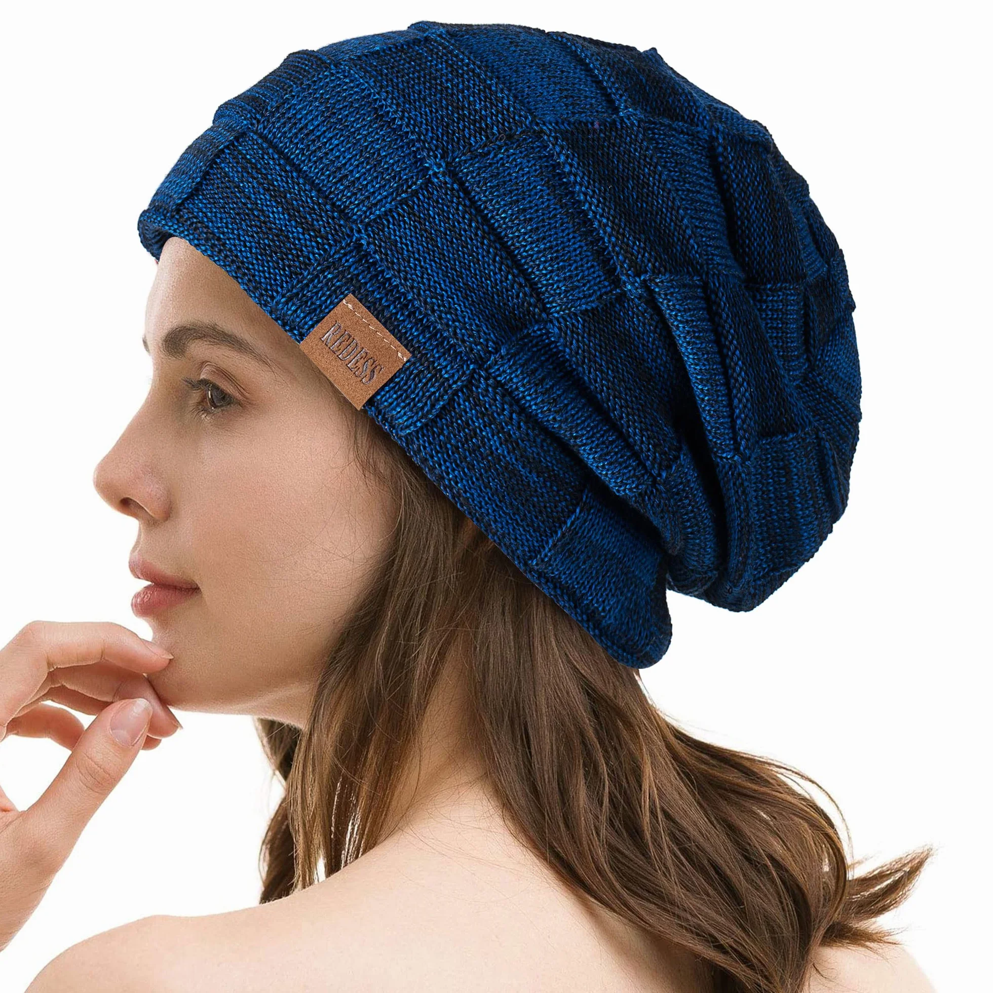 REDESS Czapka Beanie dla mężczyzn i kobiet Zimowe ciepłe czapki Działania Slouchy Grube Czapki Czapki