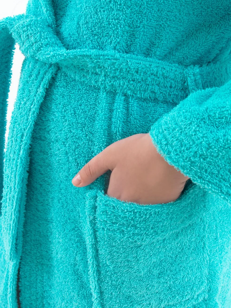 Top Towel - Szlafrok dziewczęcy - Szlafrok chłopięcy - 100% bawełna - frotte 450 grmów - 10-12 lat - Aguamar