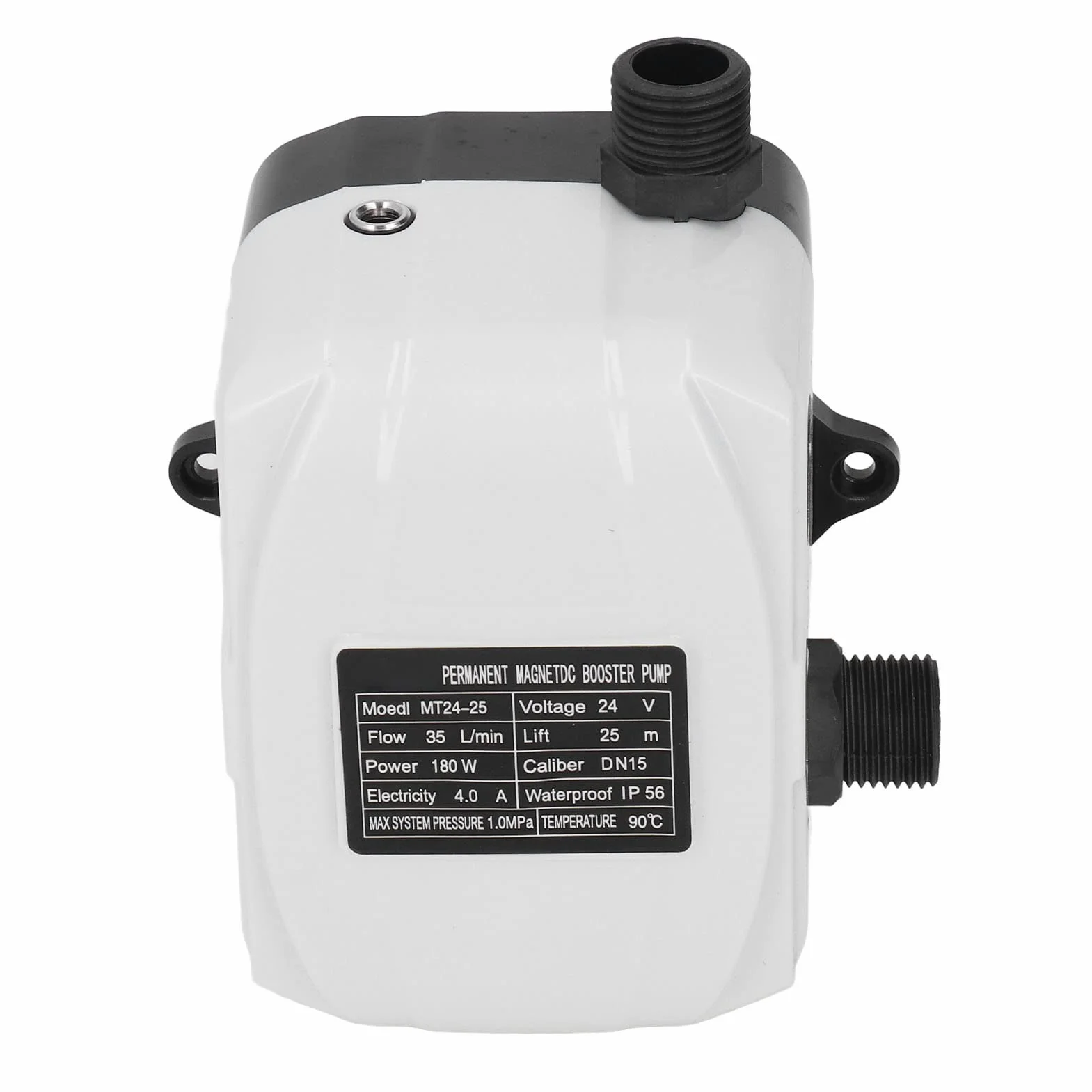 Automatyczna pompa wspomagająca, pompa wspomagająca ABS silnik z mosiądzu o wysokim ciśnieniu wody 180 W do prysznica zlewozmywaka kuchennego DC24V wtyczka europejska AC100‑240V 4,0A