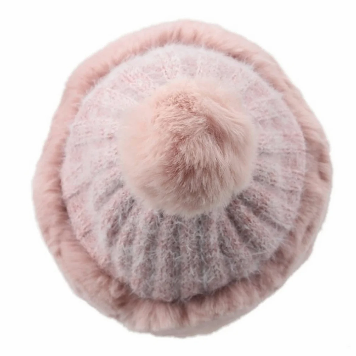 Czapka Beanie Czapka Zimowa Damska Czapka Beanie Retro Paski Fairy Warm Dzianinowa (różowa Jeden Rozmiar)