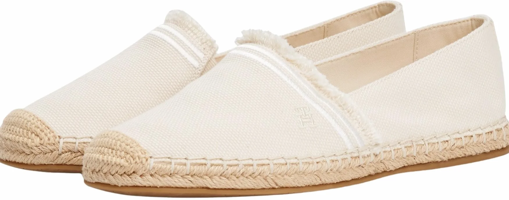 Tommy Hilfiger Kobiety Fringe Canvas Closed Espadrille Fw0fw08881Espadryle