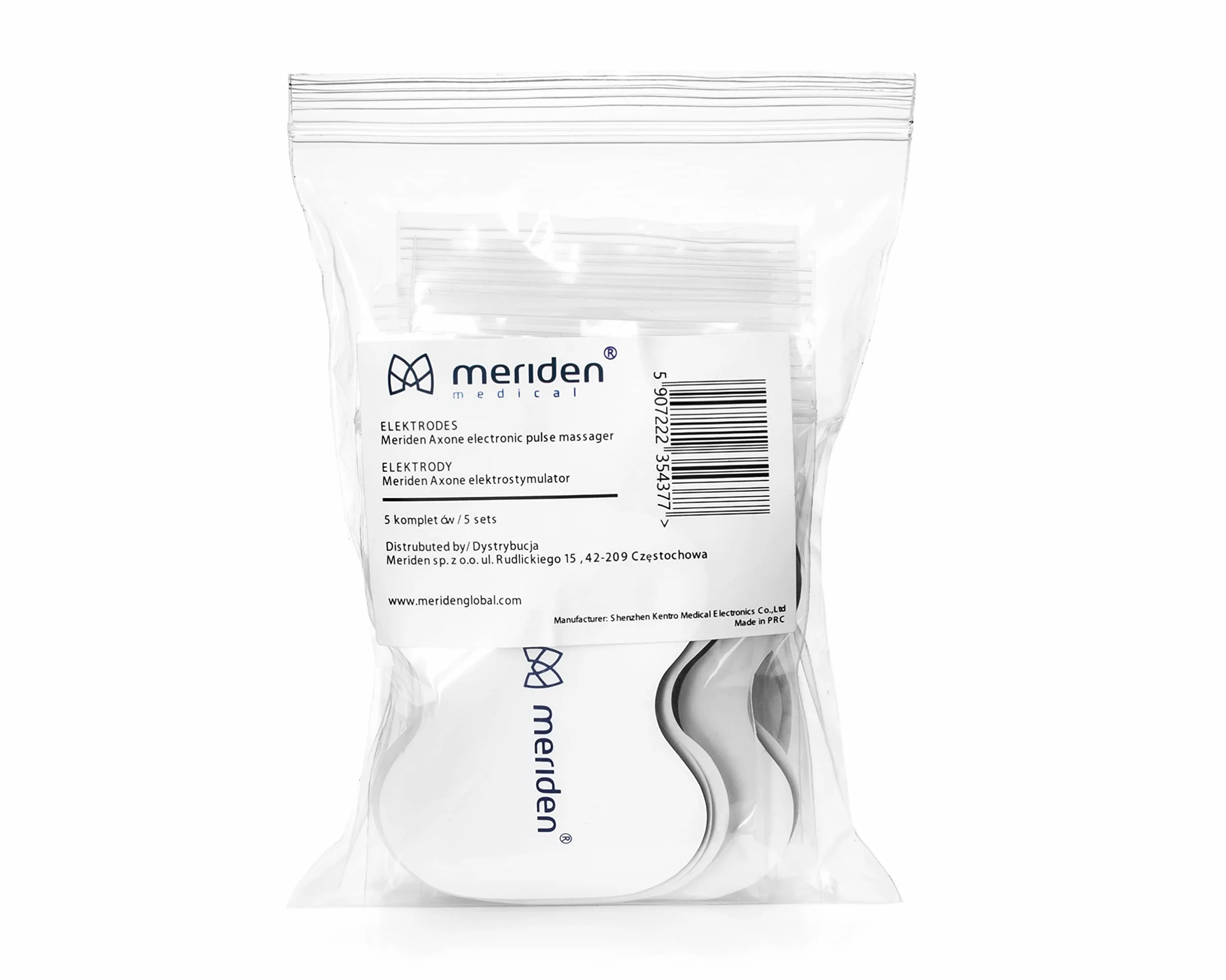 Meriden Axone KTR-206 podkładki elektrody z hydrożelem, 5 sztuk