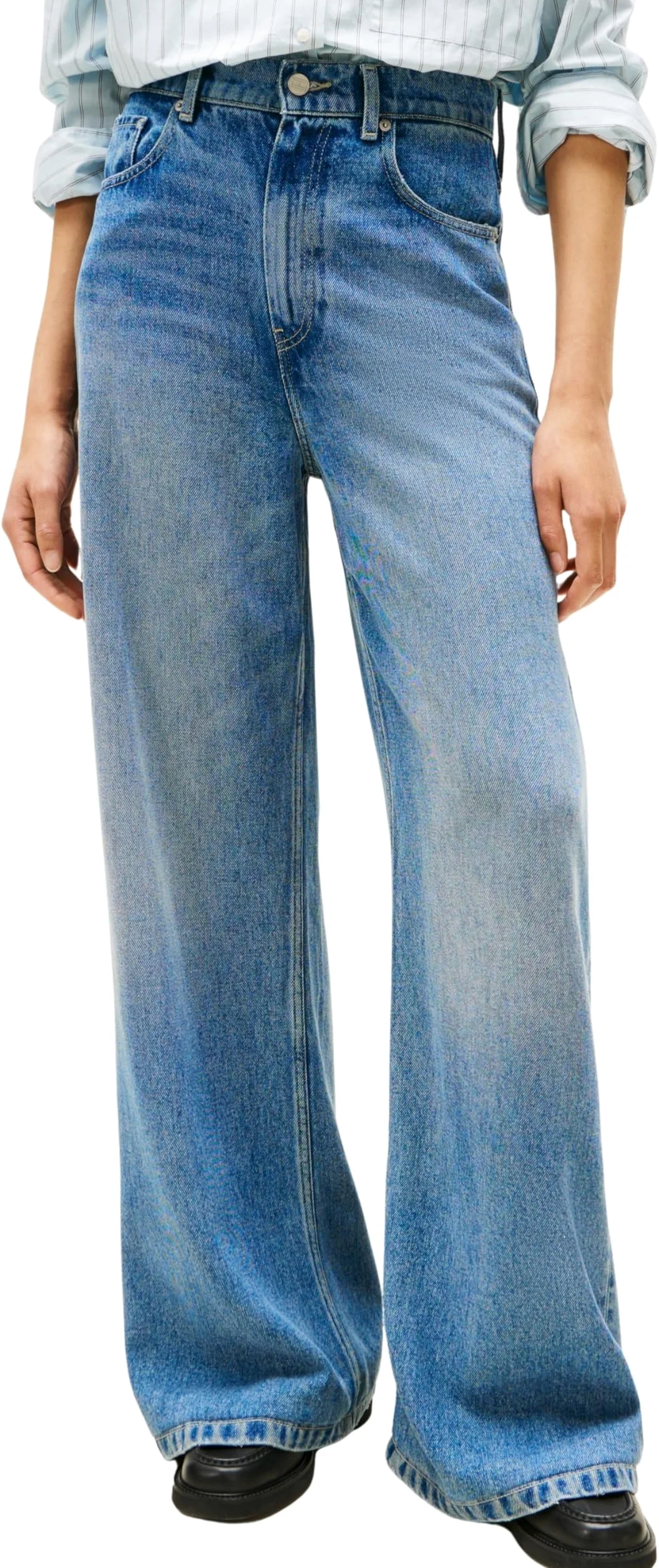 Tommy Hilfiger Dnm Lana Wide Leg Hw Ww0ww46484 - Inne dżinsy Kobiety