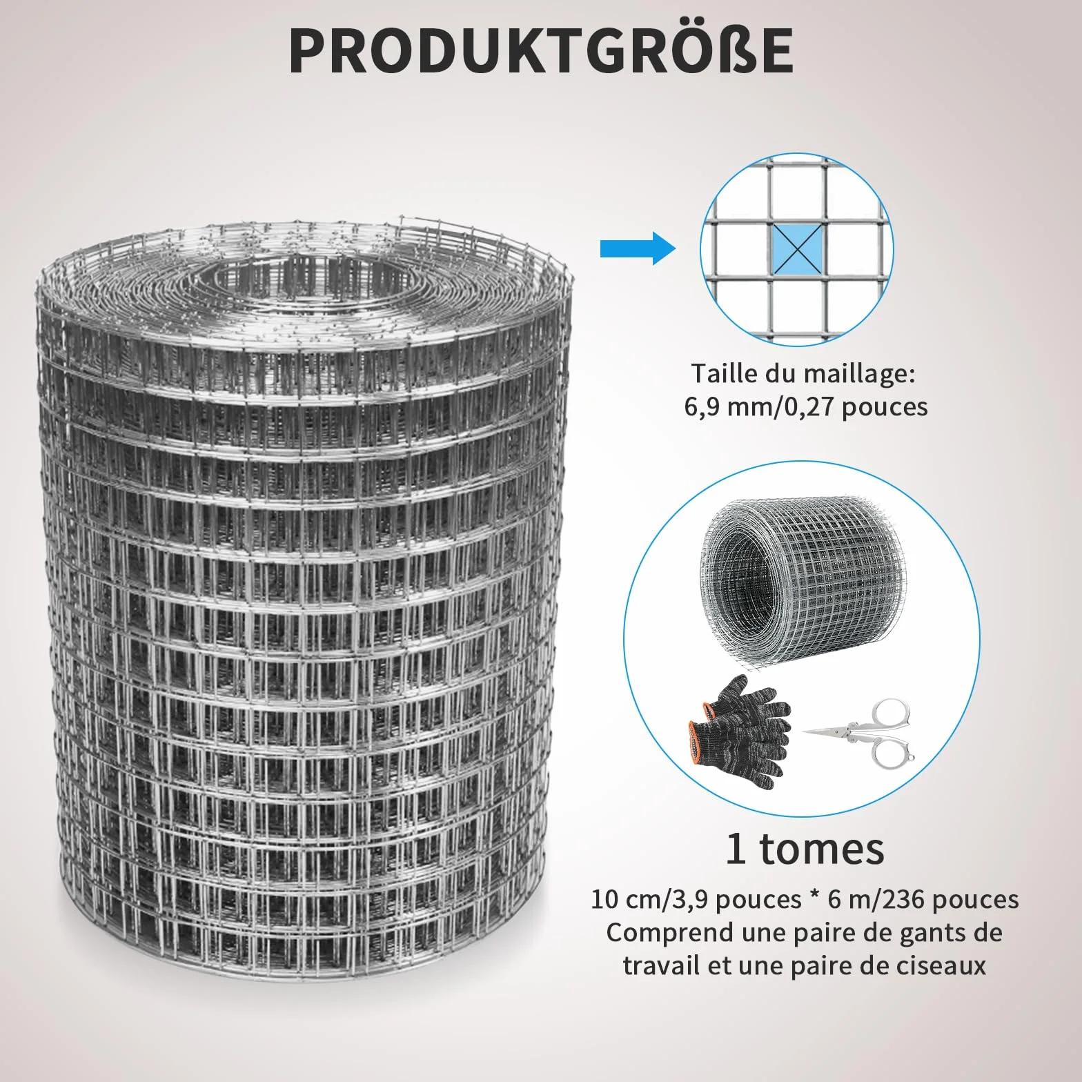 Siatka przeciw gryzoniom 10 cm*6 m Siatka przeciw gryzoniom Siatka Siatka ze stali nierdzewnej Siatka przeciw gryzoniom Siatka ogrodowa Ochrona ogrodu przed gryzoniami ochrona przed myszami przeciw