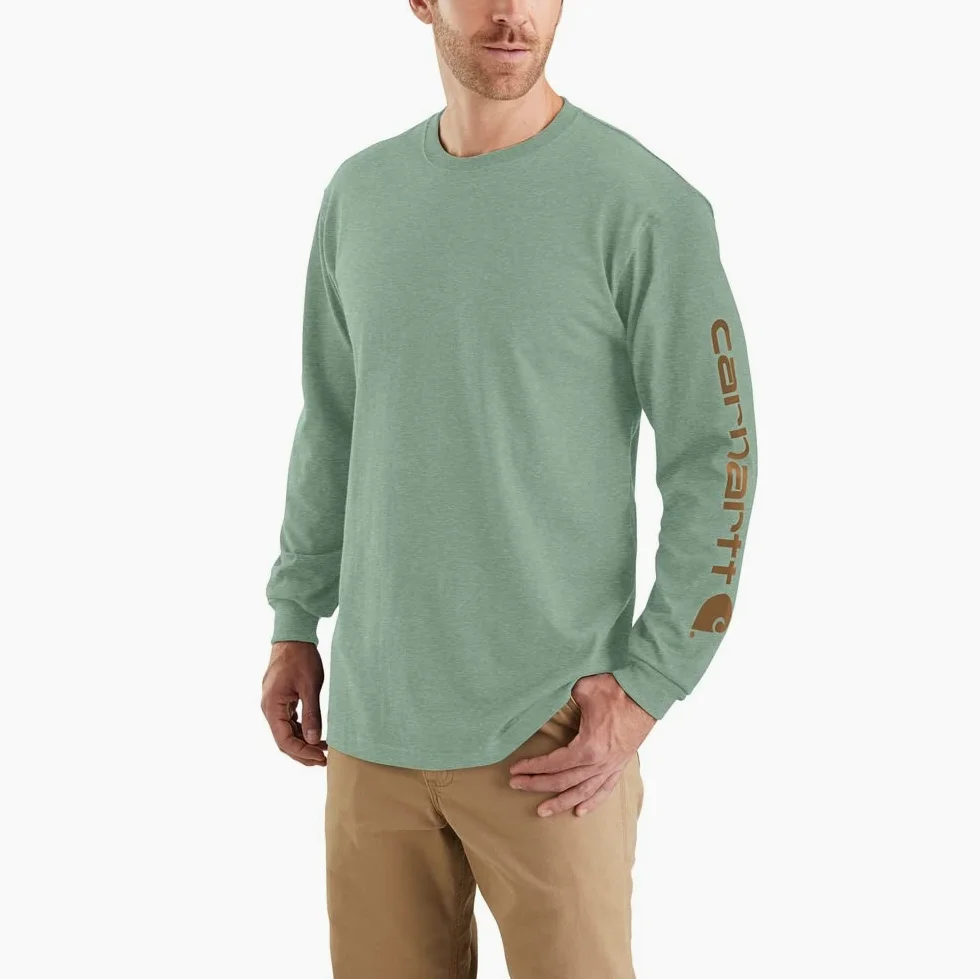 Carhartt T-shirt Signatur, z długim rękawem, logo Mężczyźni Signature Sleeve Logo Long Sleeve T Shirt