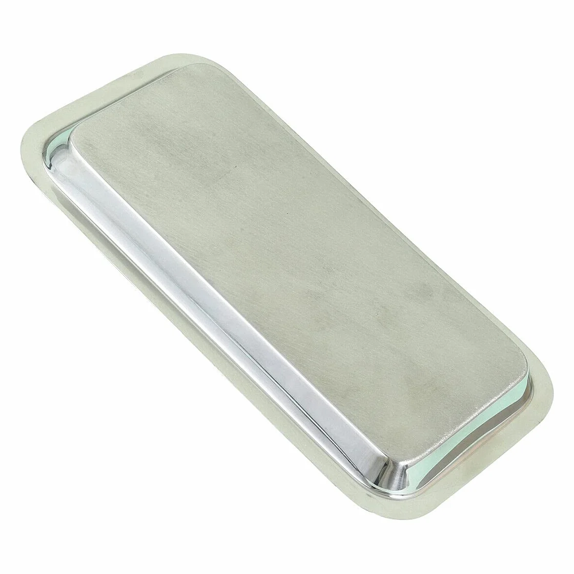 Mała taca na instrumenty, prostokątna taca ze stali nierdzewnej, mała taca na materiały laboratoryjne na narzędzia laboratoryjne (22,5 x 12 cm) (1)