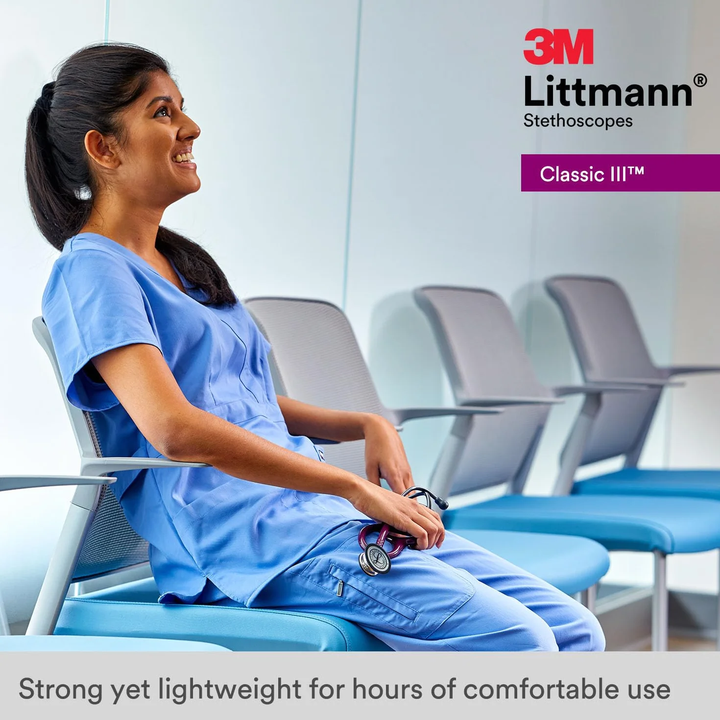 Stetoskop monitorujący 3M™ Littmann® Classic III™ z bezpłatnym grawerowaniem laserowym (czarny - czarny matowy 5803)