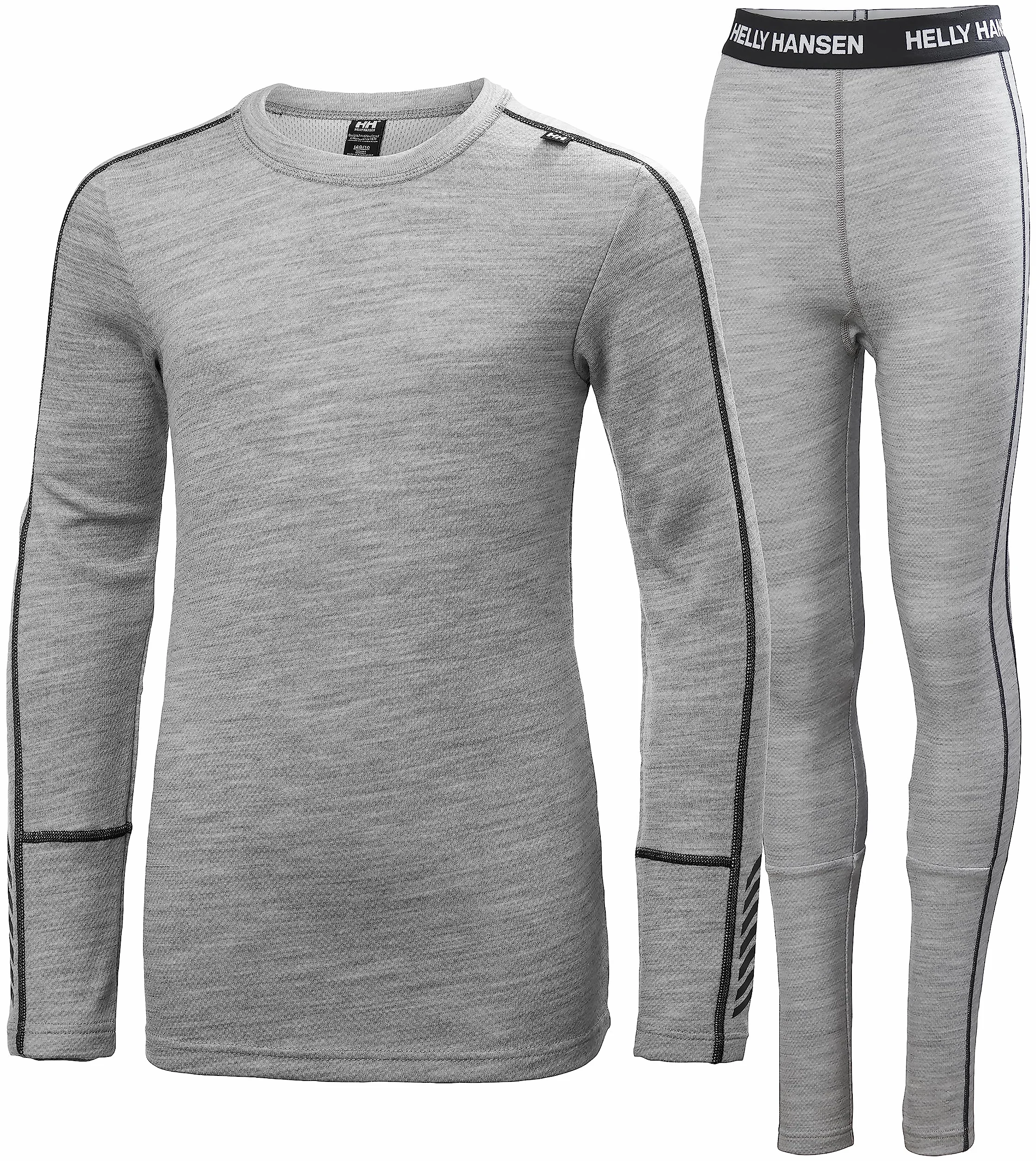 Helly Hansen Jr LIFA Merino Midweight zestaw szary melanż 14