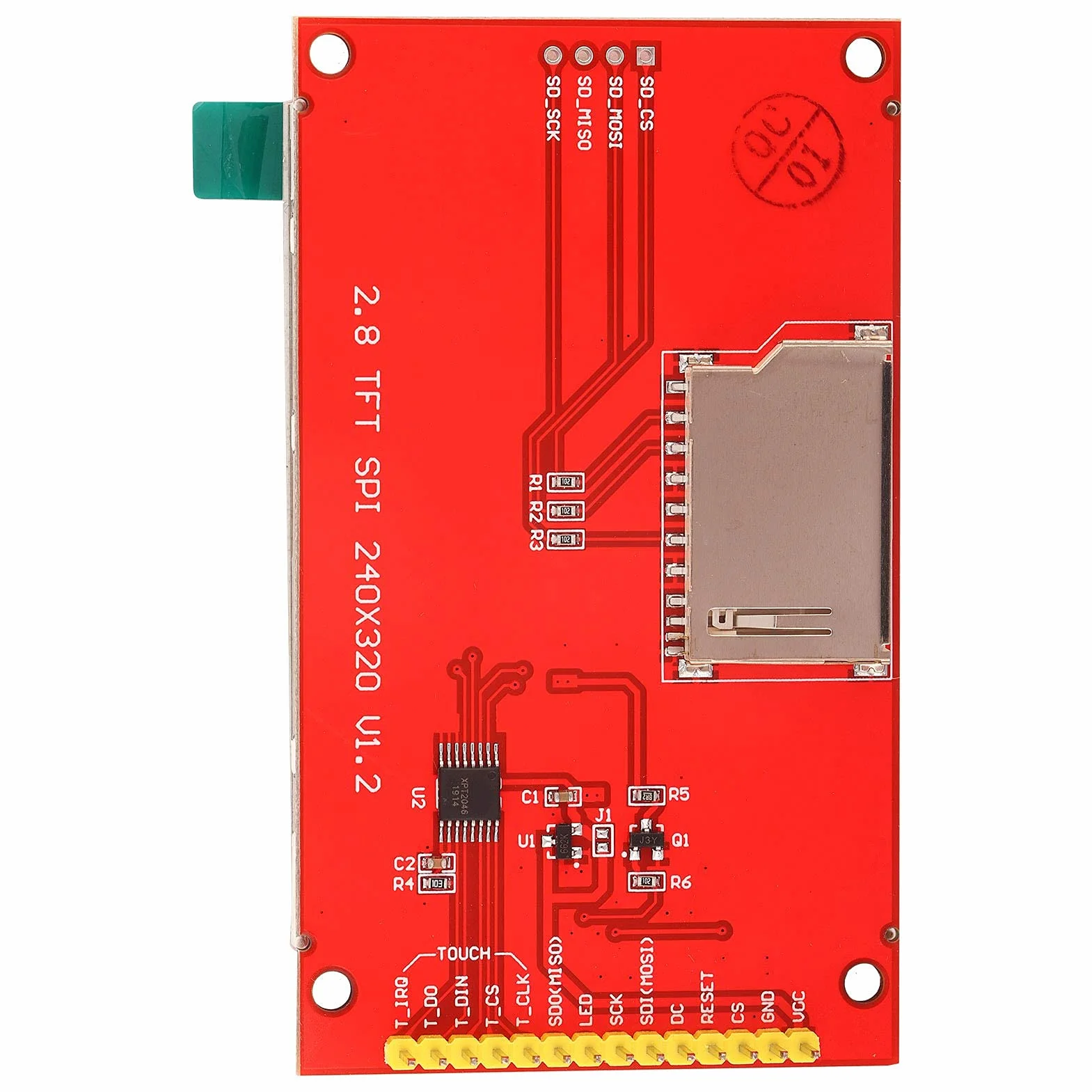 2.8 240x320 Spi ILI9341 LCD ILI9341, ILI9341 2.8" Ogólne 2.4 Calowy moduł Wyświetlacza LCD Spi TFT LCD Panel Dotykowy Moduł Portu Szeregowego Ekran Dotykowy LCD z PCB ILI9341