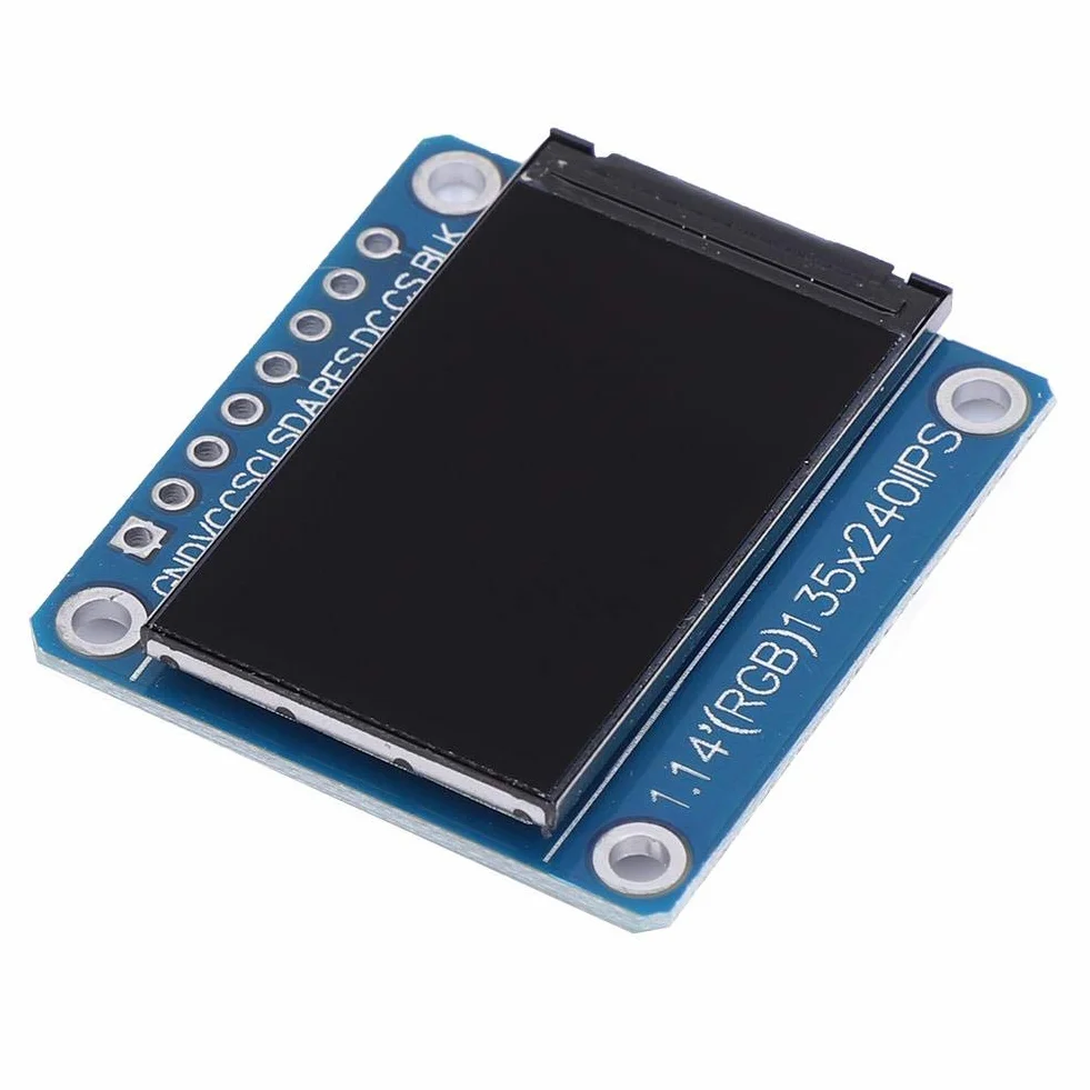 3.3V moduł ekranu tft IPS wysokiej jakości 1.14 Cal 8Pin ST7789 komponenty elektroniczne moduł wyświetlacza LCD rozdzielczość 135x240