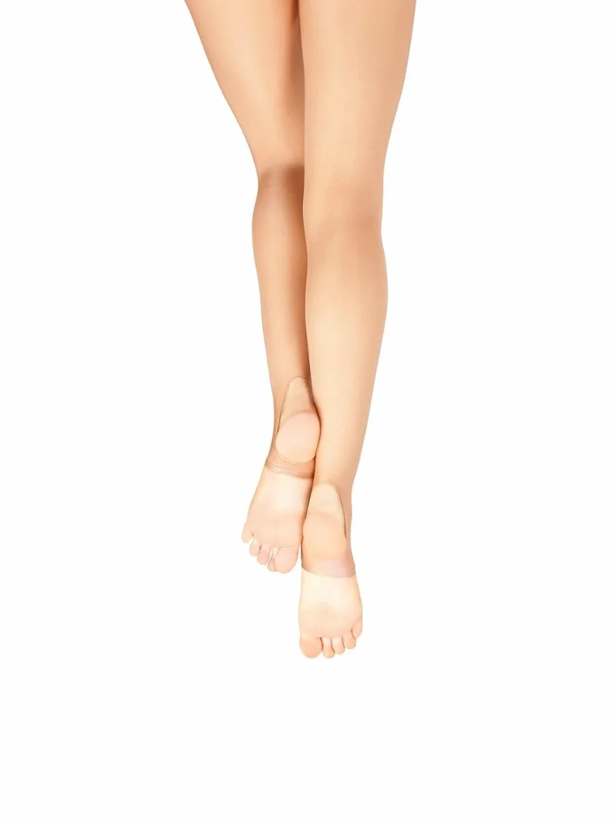 Capezio 126 ultra połyskujące rajstopy ze strzemionami, Kolor Skóry, 7 lat