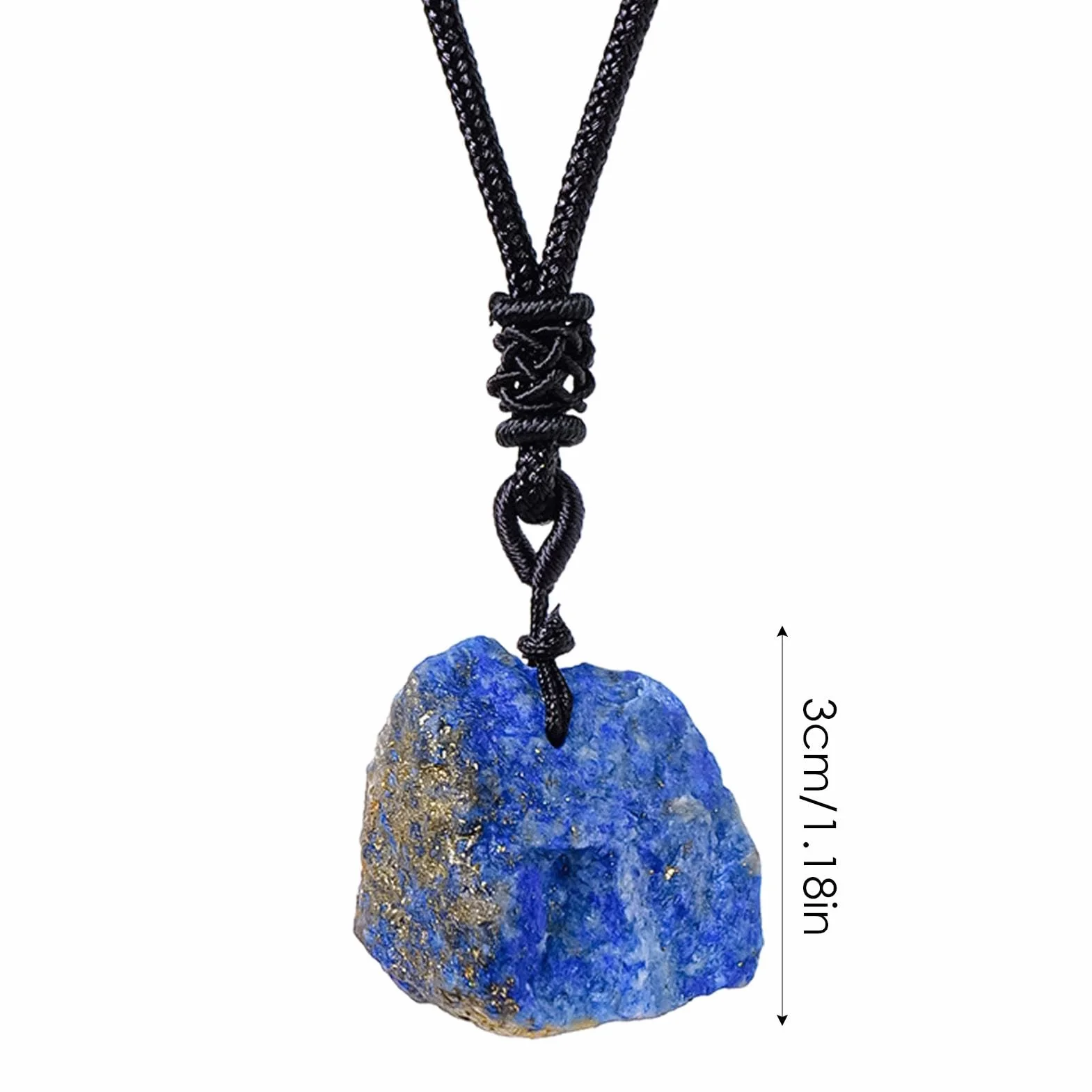 Generico Naszyjnik Lapis Lazuli, Biżuteria Lapis Lazuli | Ręcznie tkany surowy kamienny naszyjnik | Kolekcjonerska biżuteria z niebieskim naszyjnikiem rockowym do codziennego noszenia, Fare