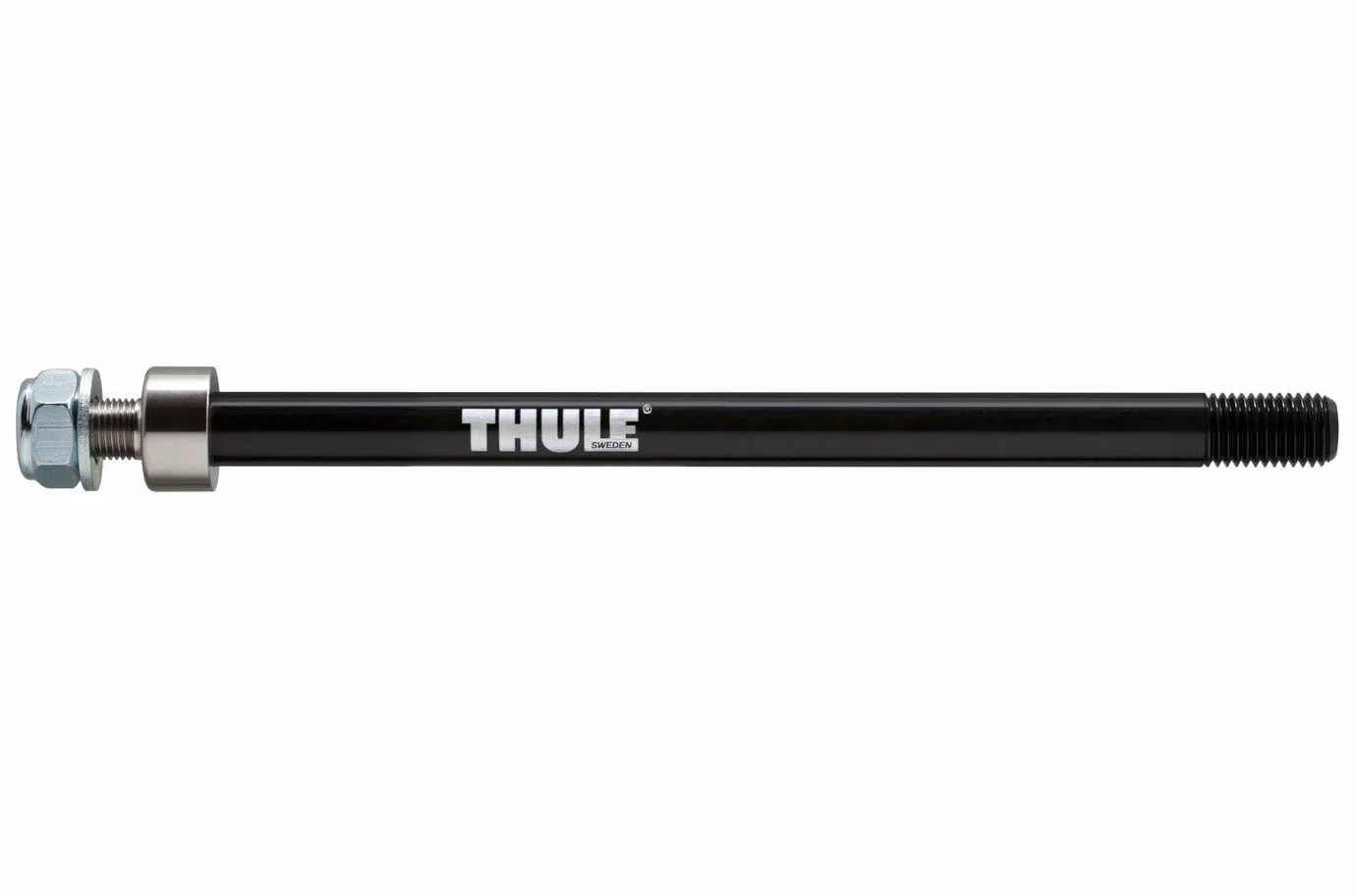 Thule Thru Axle Syntace M12 x 1,0 czarna – przyczepka rowerowa, akcesoria, czarna, 160-172 mm (M12 x 1,0)