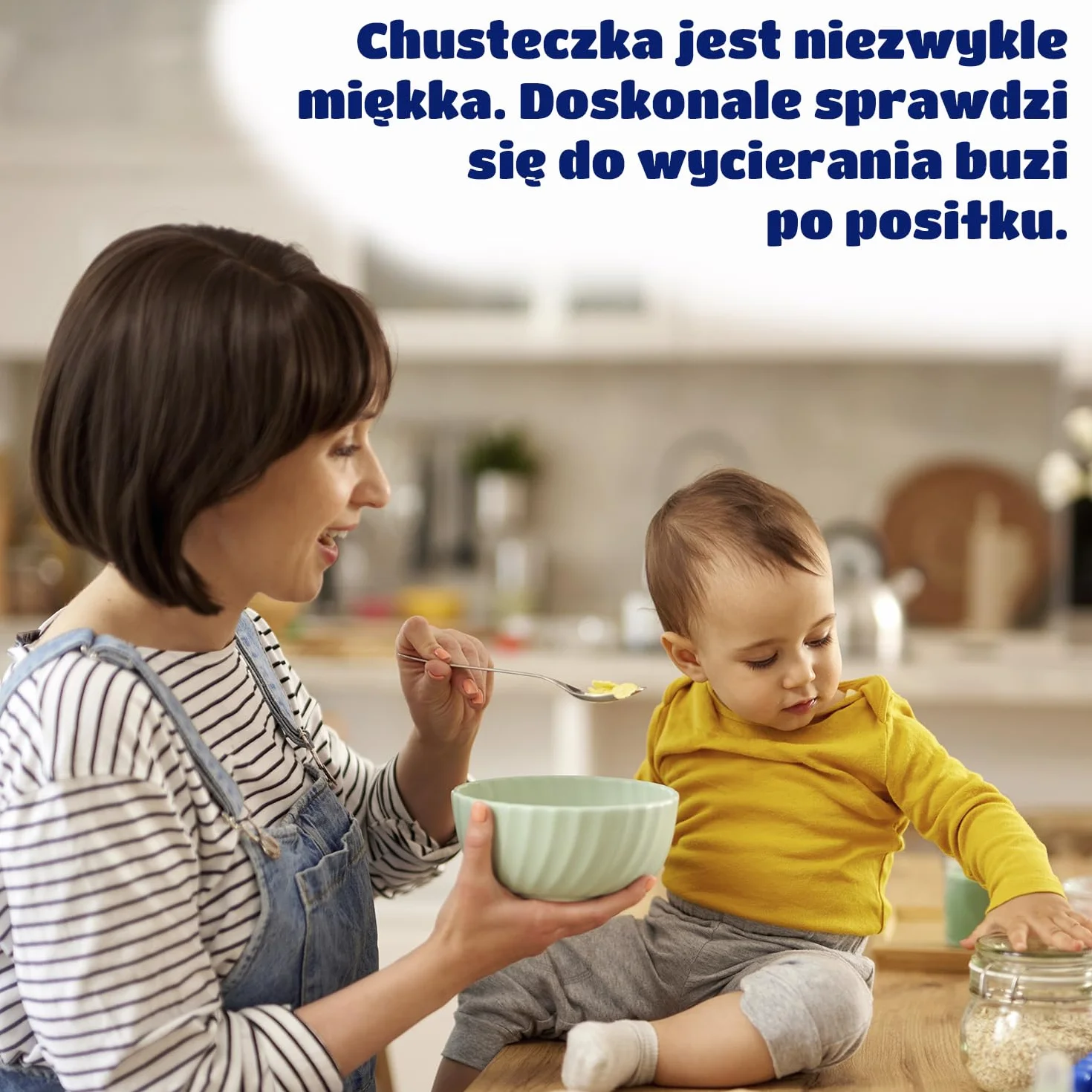 Kindii Pure&Dry Suche Chusteczki dla niemowląt - Baby Essentials - Jednorazowy ręcznik do twarzy - Chusteczki dla niemowląt luzem - Akcesoria dla niemowląt - Wielofunkcyjne - 100% bawełna - 20 x 20 cm