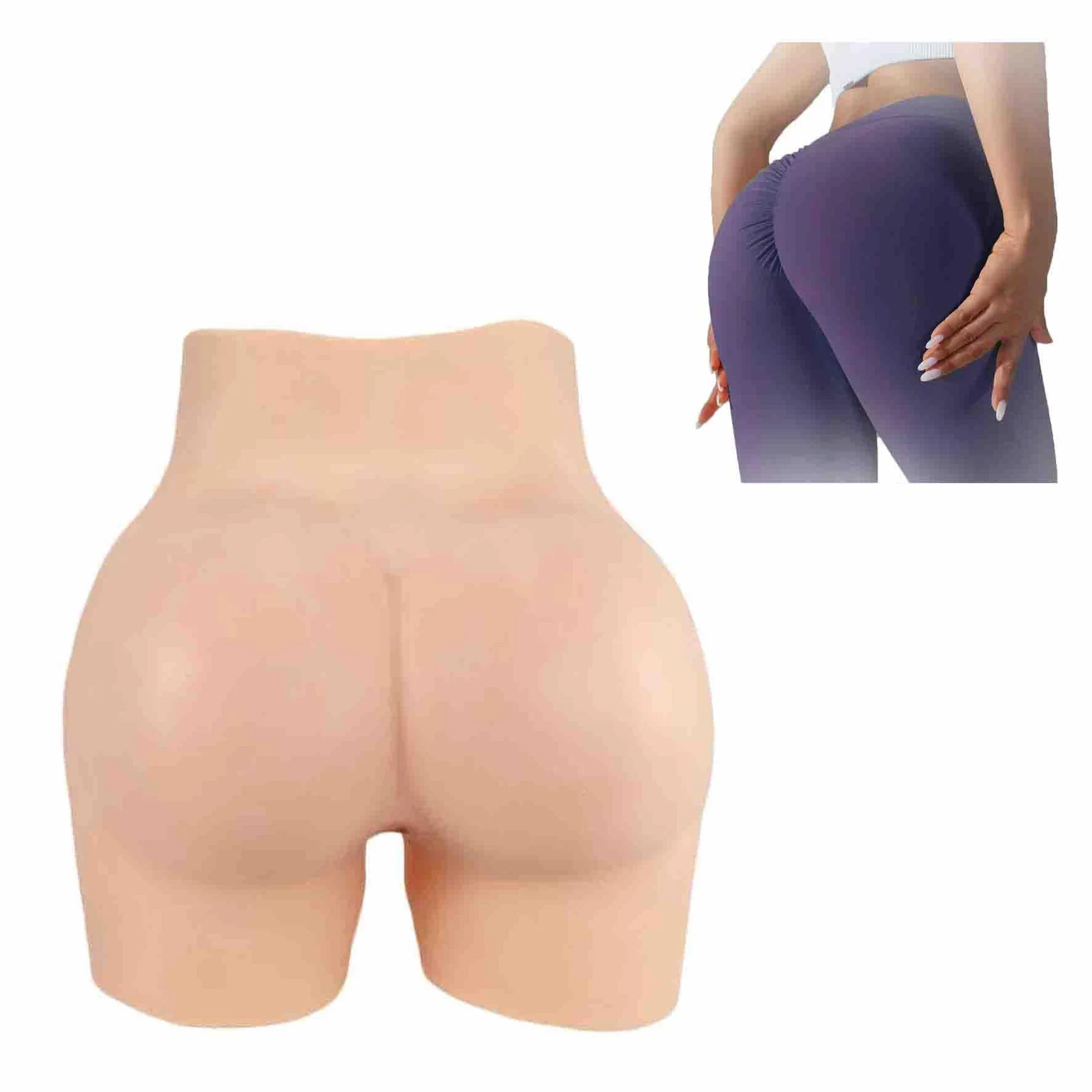 Silikonowe Realistyczne Majtki Z Pośladkami Spodnie Fake Ass Big Hip Enhancer Ukrywanie Bokserek Gaff Do Cosplayu Crossdressera