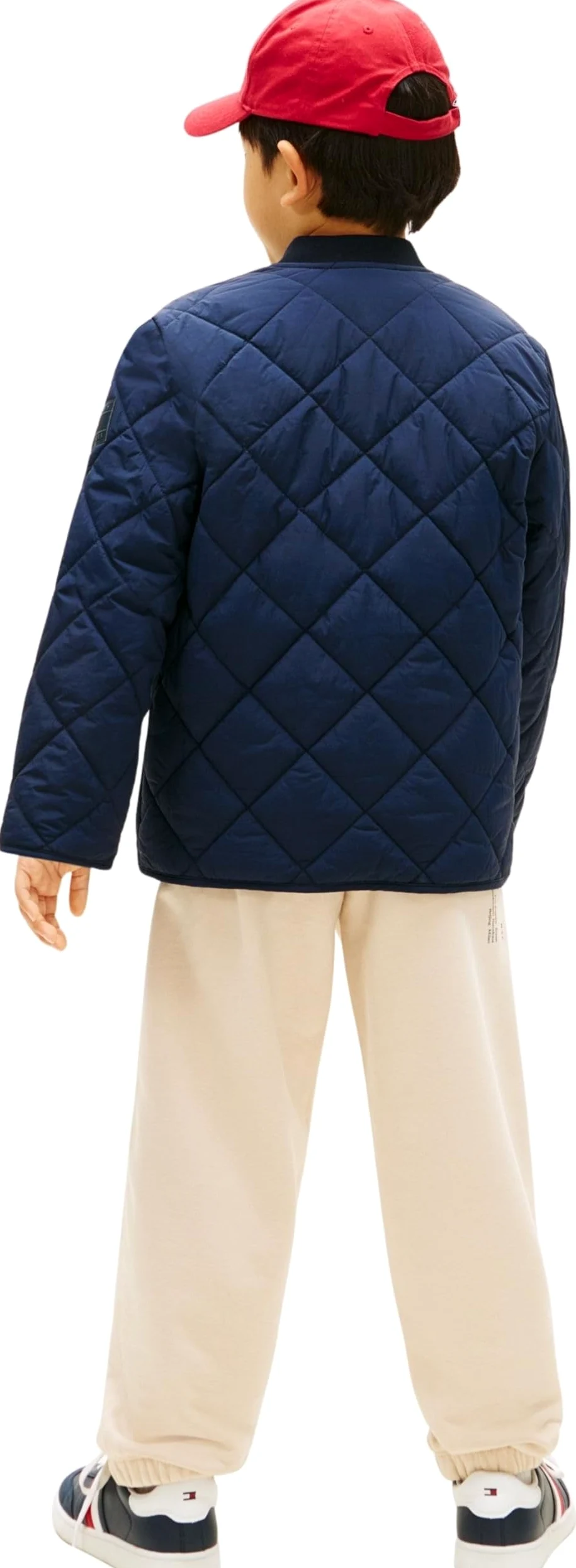 Tommy Hilfiger Pikowana lekka kurtka chłopięca KB0KB10214, NIEBIESKA (Dark Night Navy), 10 lat