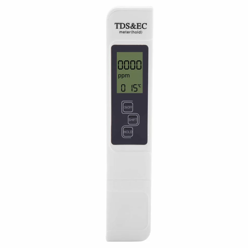Tds Ec Meter Hold, Tds Ec Wielofunkcyjny Cyfrowy Tester Wody Lcd Miernik Temperatury Tds Ec do Napojów