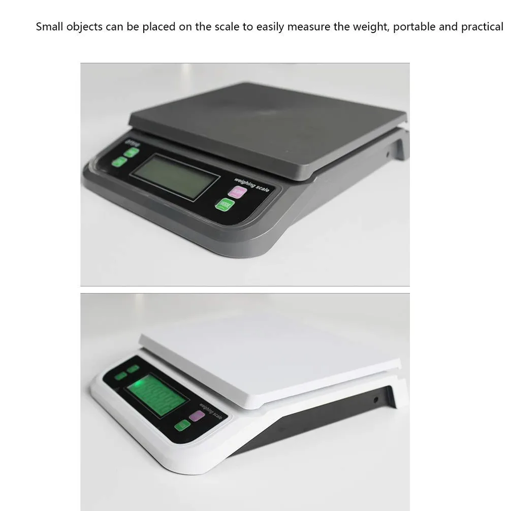 Wielofunkcyjna cyfrowa waga kuchenna Wagi elektroniczne, 30 kg / 66 funtów z funkcją liczenia Wagi pocztowe Podświetlany wyświetlacz LCD Wagi jubilerskie Wagi bagażowe (czarny, 15 kg * 0,5 g) Stylowy,