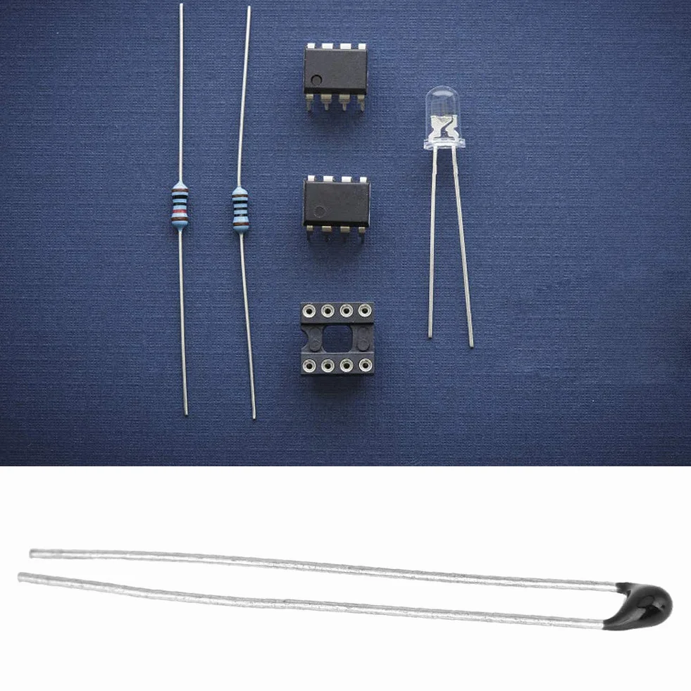 Rezystancja, 10 Sztuk 5k-100k Ohm MF52 Termistor Wodoodporny Czujnik Temperatury o Wysokiej Dokładności Cyfrowy Czujnik Temperatury z Kablem 30mm, Termistory (100K-B3950-L30)