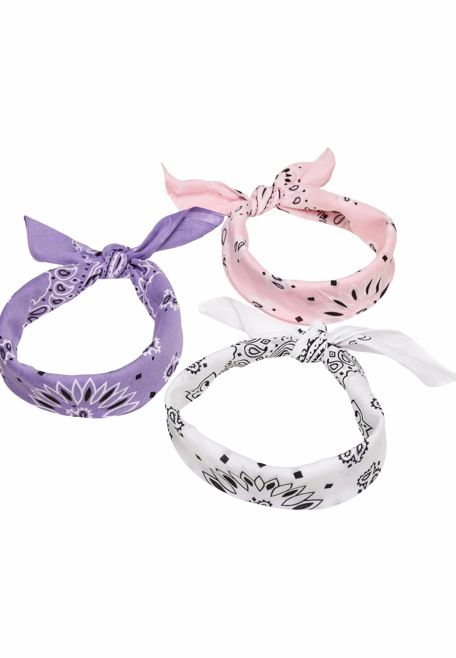 Urban Classics Bandana Uniseks Bandana wielokolorowa, 3-pak (3 w zestawie)