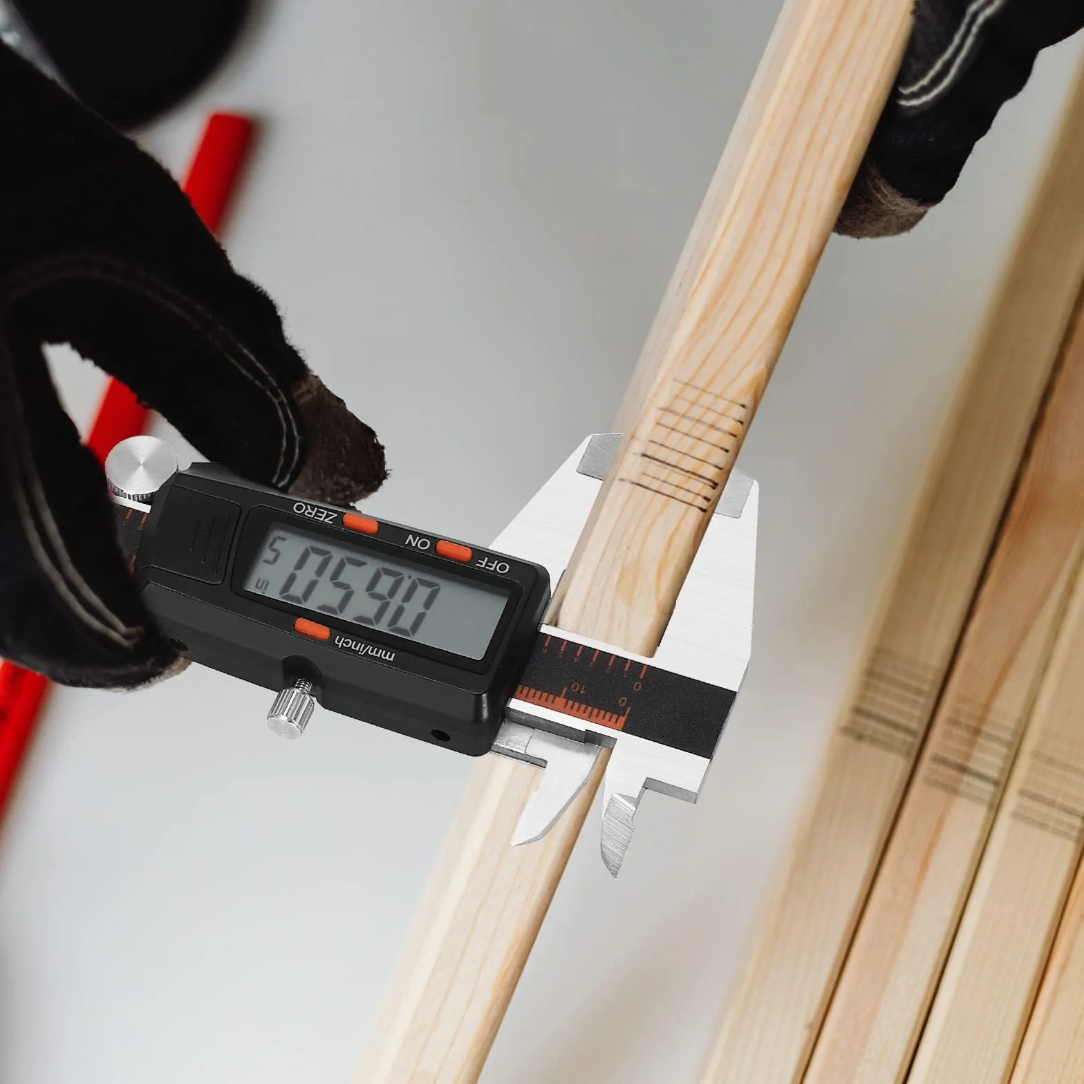 HARDELL Cyfrowa suwmiarka 150 mm z dużym ekranem LCD, narzędzie pomiarowe z funkcją automatycznego wyłączania, konwersja mm/cal, suwmiarka cyfrowa ze stali nierdzewnej dla jubilerów/stolarzy