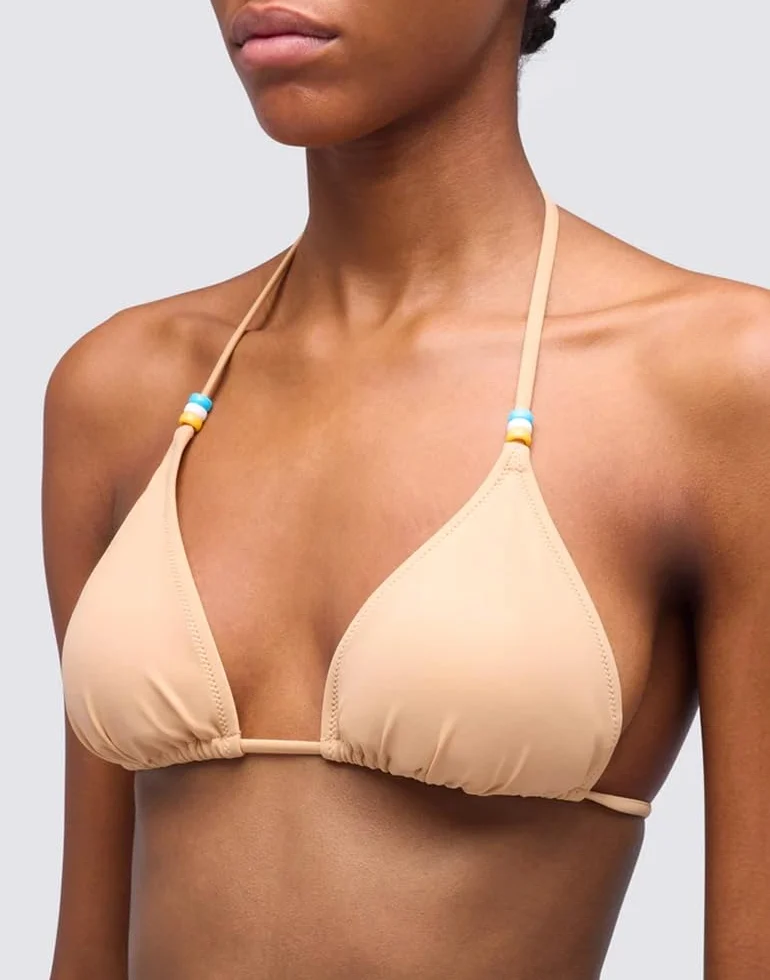 SUNDEK Jennifer Damskie bikini z trójkątnym topem i tęczowymi majtkami