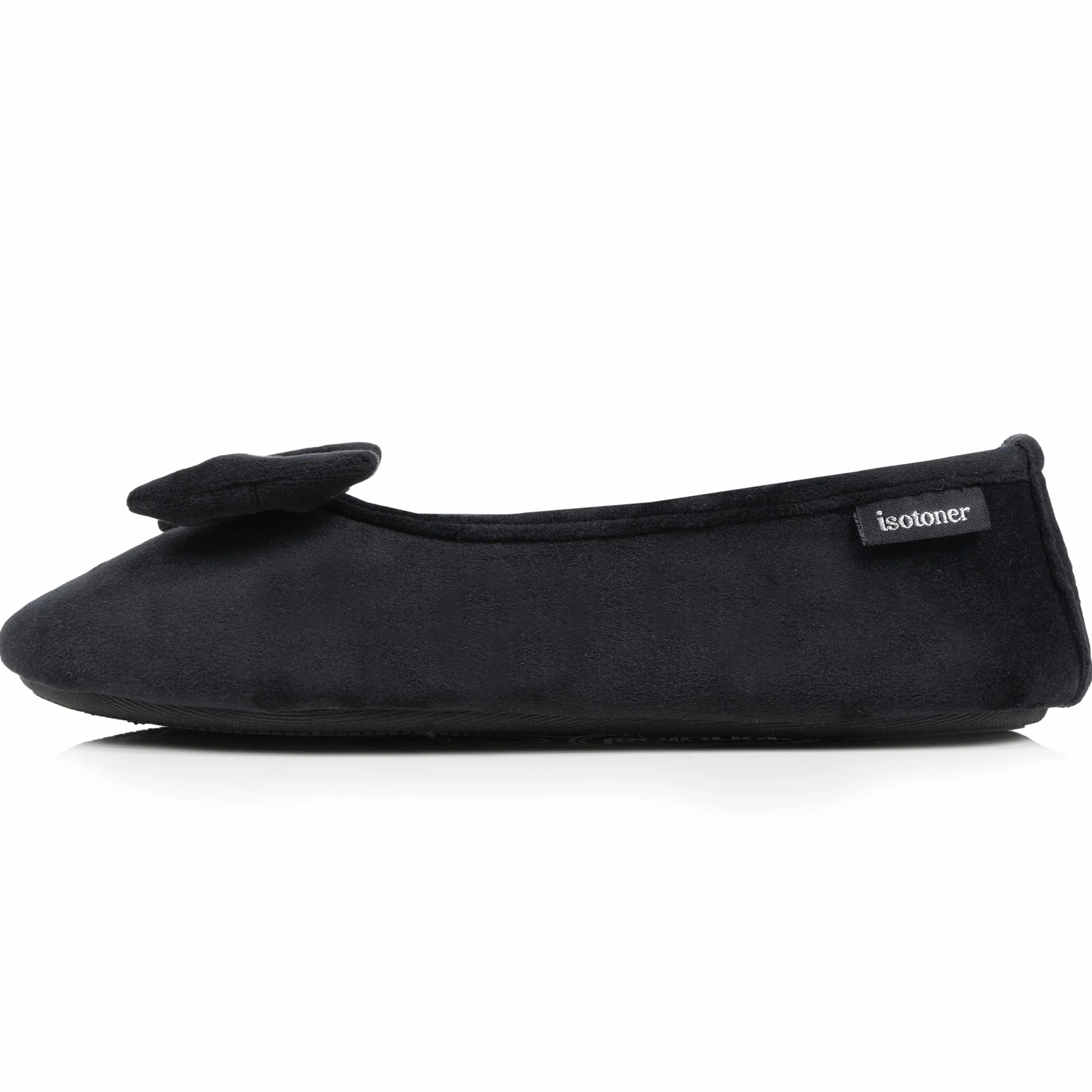 Isotoner Klapki damskie Ballerinas kapcie czarne 41/42
