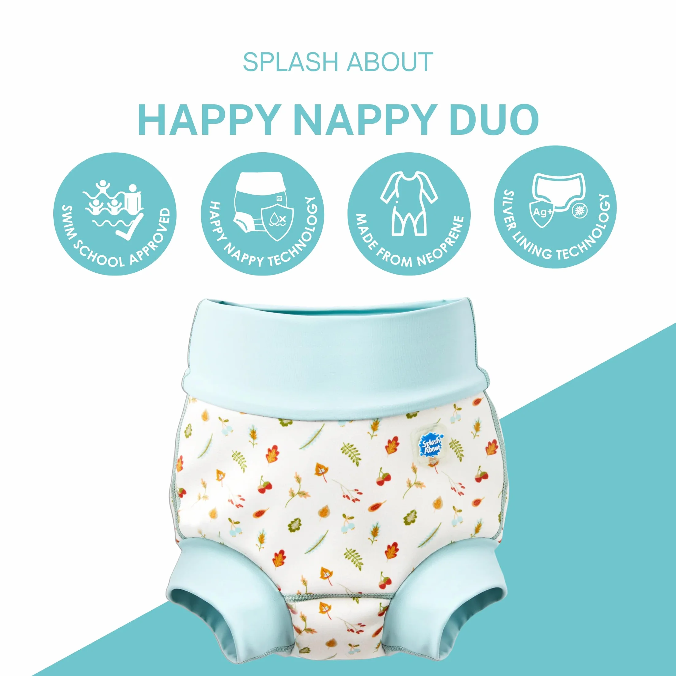 Splash About Happy Nappy Duo, Małe Żołędzie, 3-4 lata, Małe żołędzie, 3-4 Lat