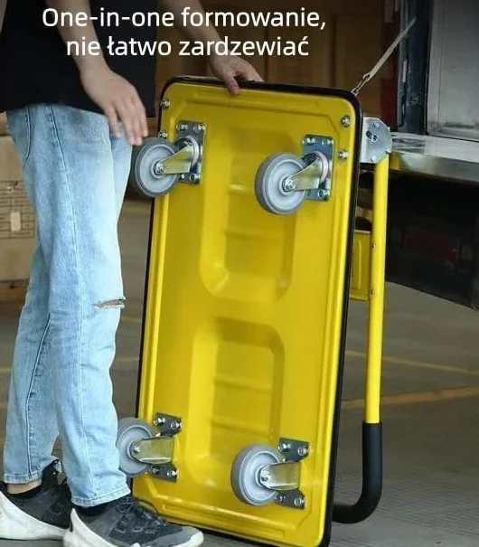 Wózek transportowy platformowy magazynowy 150KG składany ręczny (MTP002748)