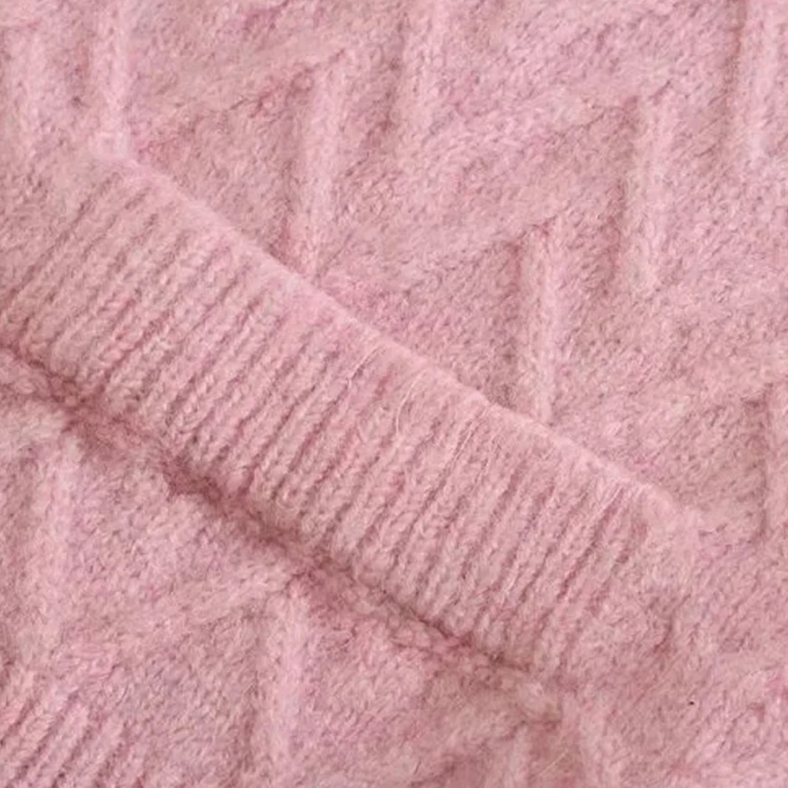 Damskie swetry sweter damski dzianinowe kardigany dekolt w serek różowy kardigan damski top z długim rękawem kieszeń damska dzianinowa kurtka