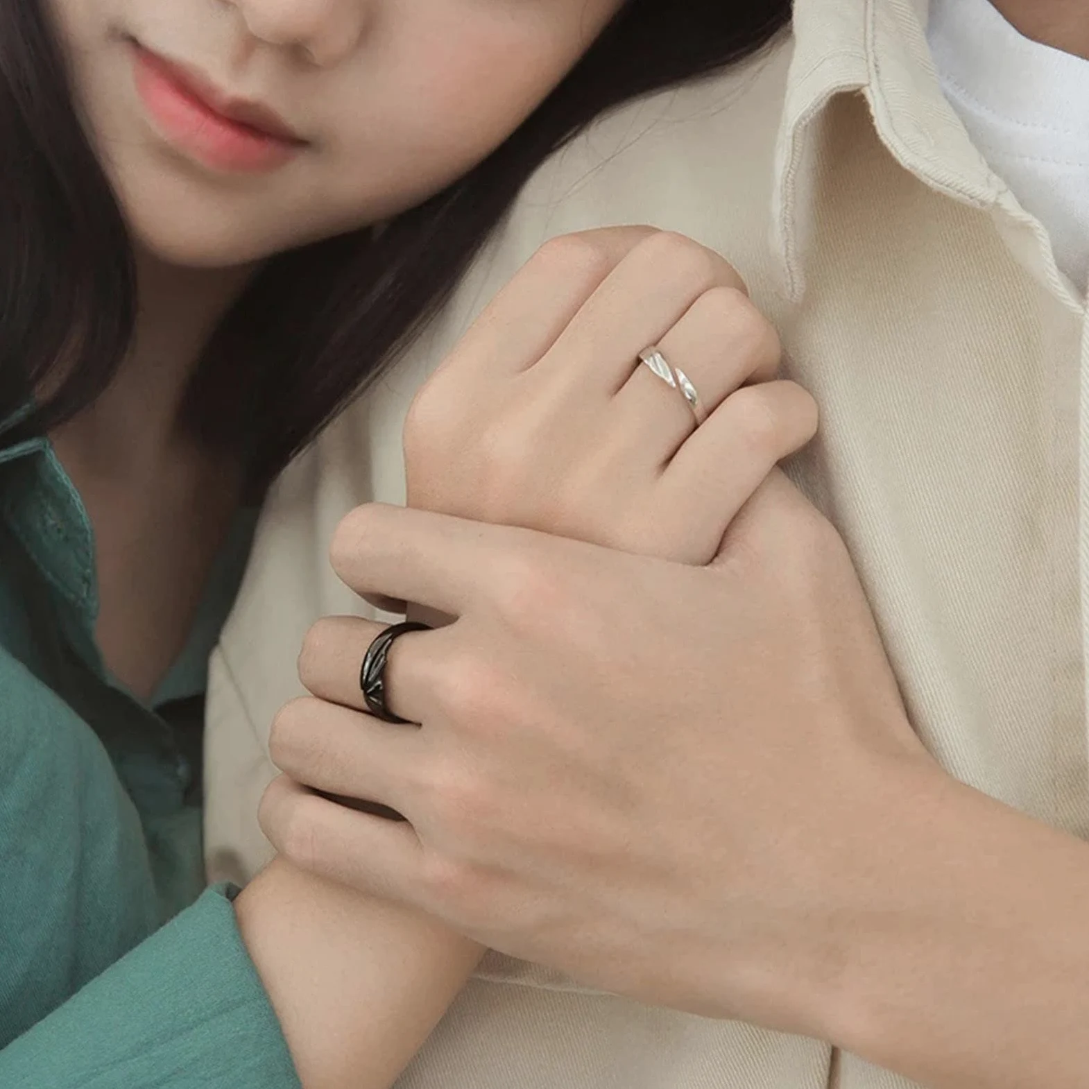 Rings,thumb ring,ladies rings,Couple Matching Rings For Man Woman Custom Adjustable Sun Moon Ring Set Angel Devil Dragon Open Rings Couple Matching