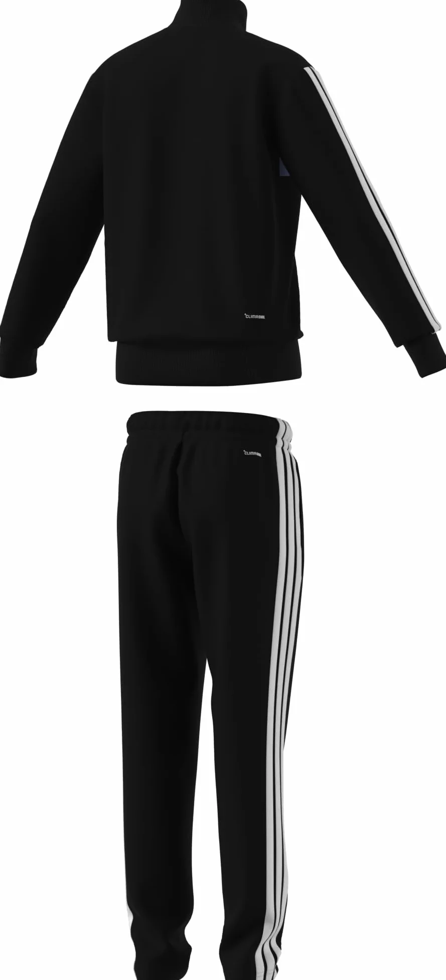 adidas Uniseks - dzieci SEASONAL ESSENTIALS TIBERIO 3 STRIPES TRICOT TRACKSUIT, black/glow blue/blue fusion/white, 13-14 Years