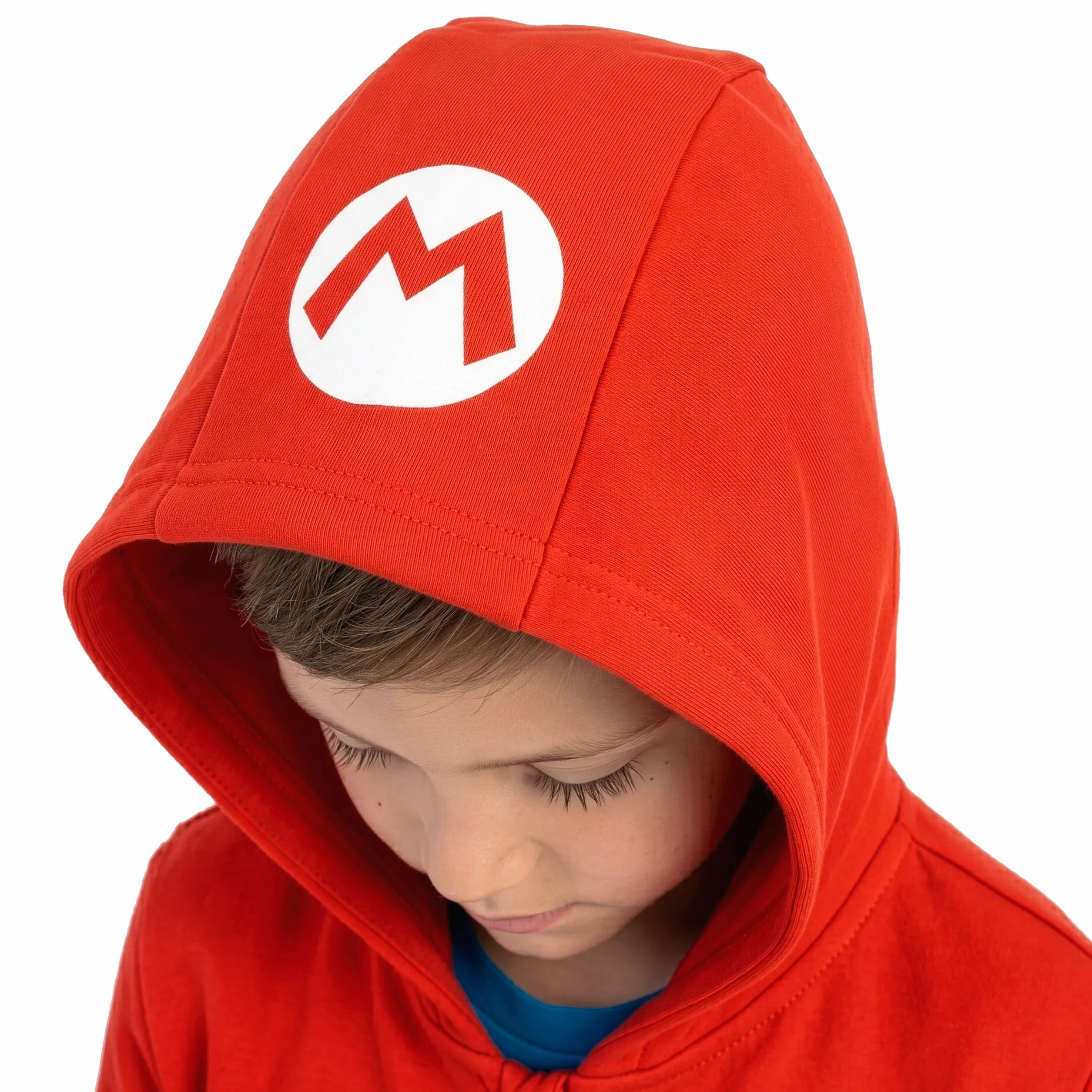 Bluza Z Kapturem Super Mario Dla Chłopców, Czerwona Bluza Mario Dla Dzieci, Dziecięca Rozpinana Z Zamkiem