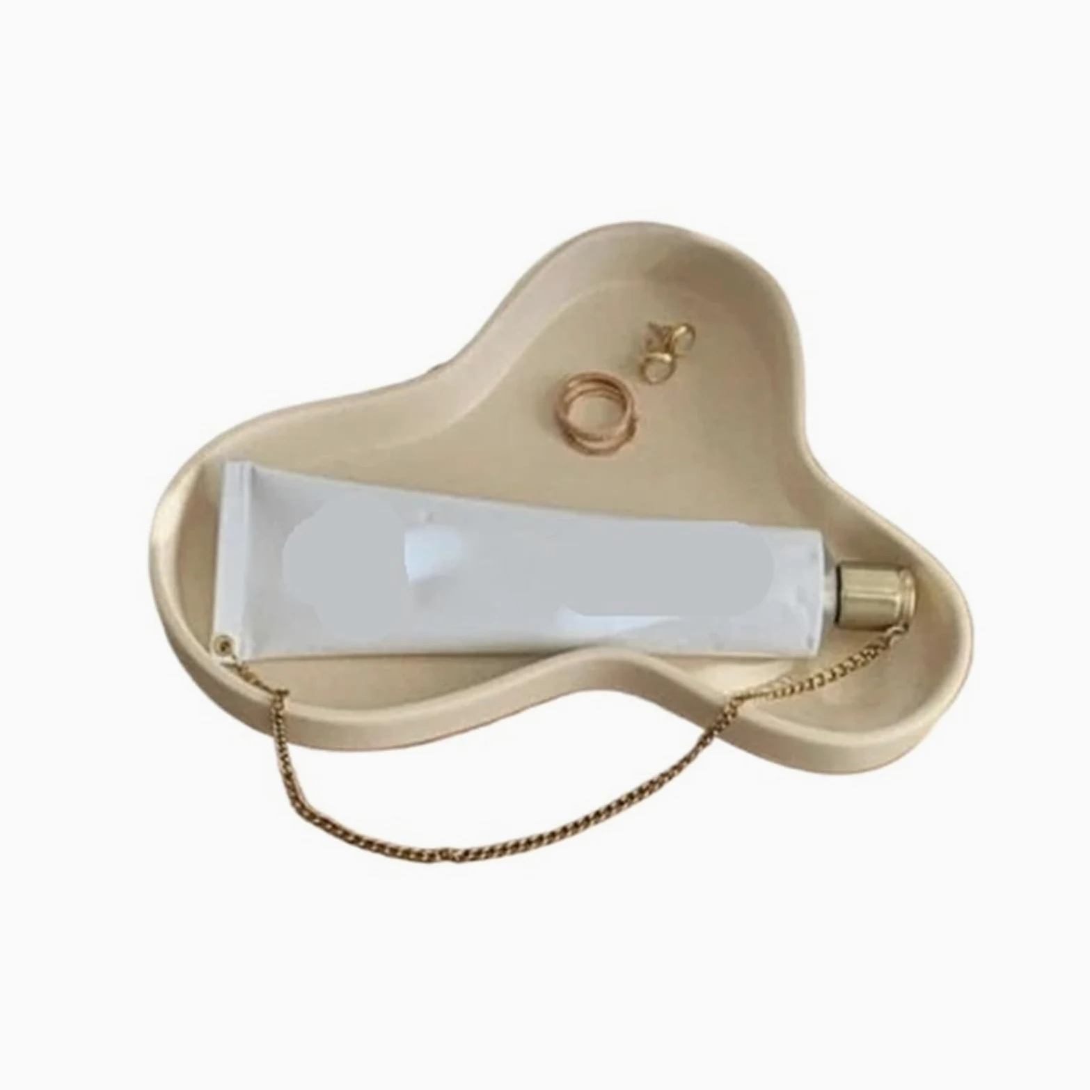 Ceramiczna tacka na drobiazgi, Ceramiczne naczynie na bibeloty organizer biżuterię talerz owoce taca do serwowania Home Decor wielokolorowy(Color 1)