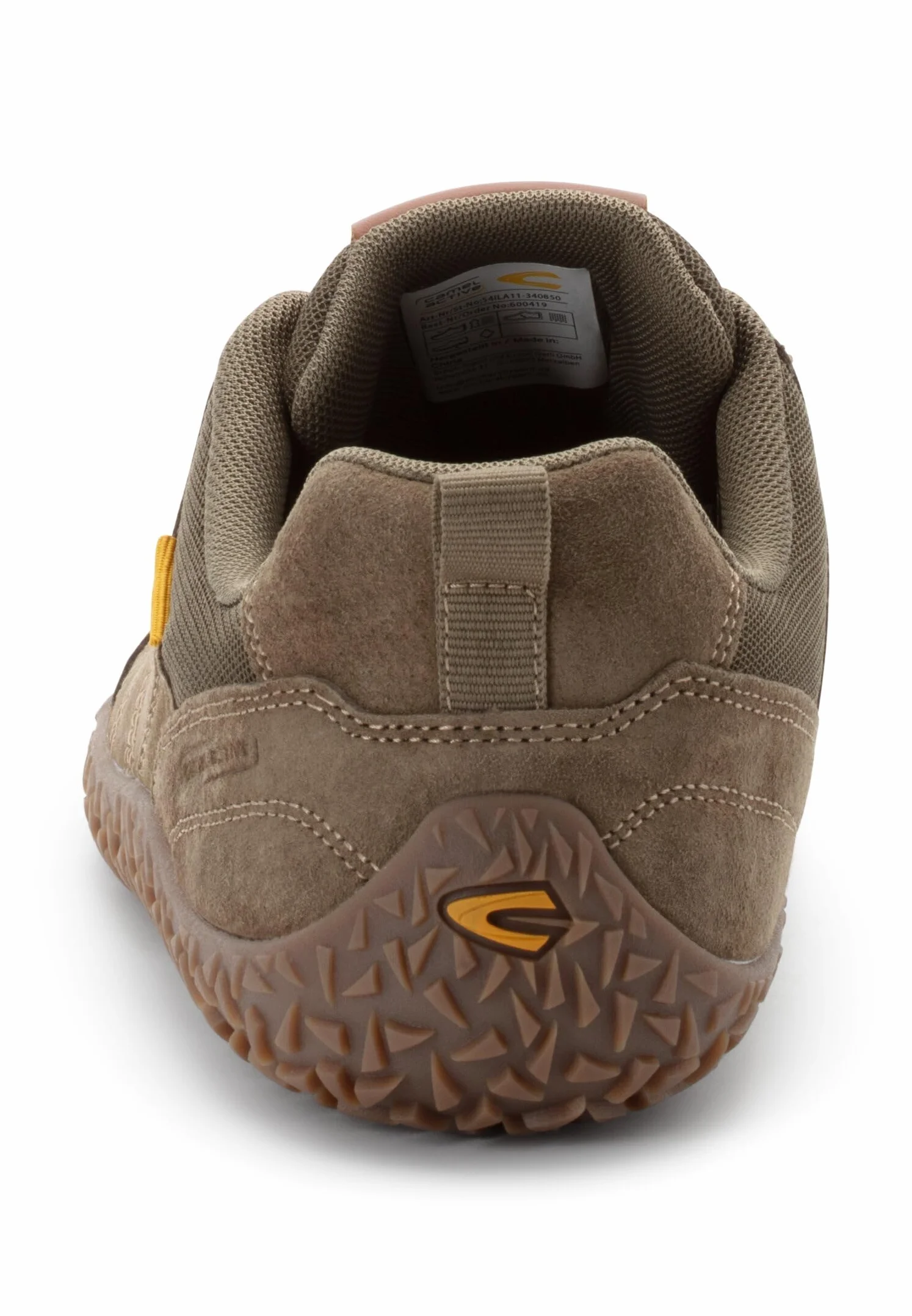 camel active Męskie sneakersy ze skóry nubukowej i tekstylnej