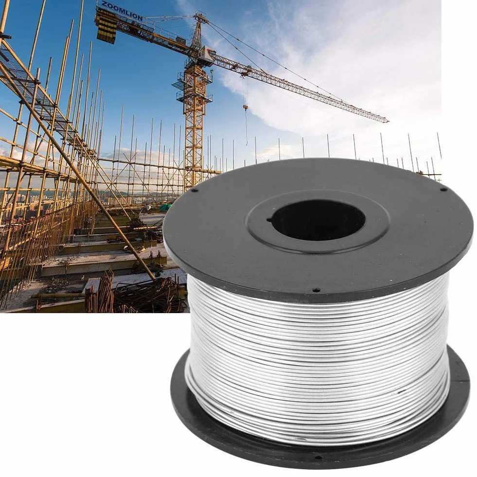 4 szt. stalowy drut wiążący drut ze stali nierdzewnej, drut stalowy do automatycznego spajania średnica drutu 0,8 mm, długość drutu 110 m