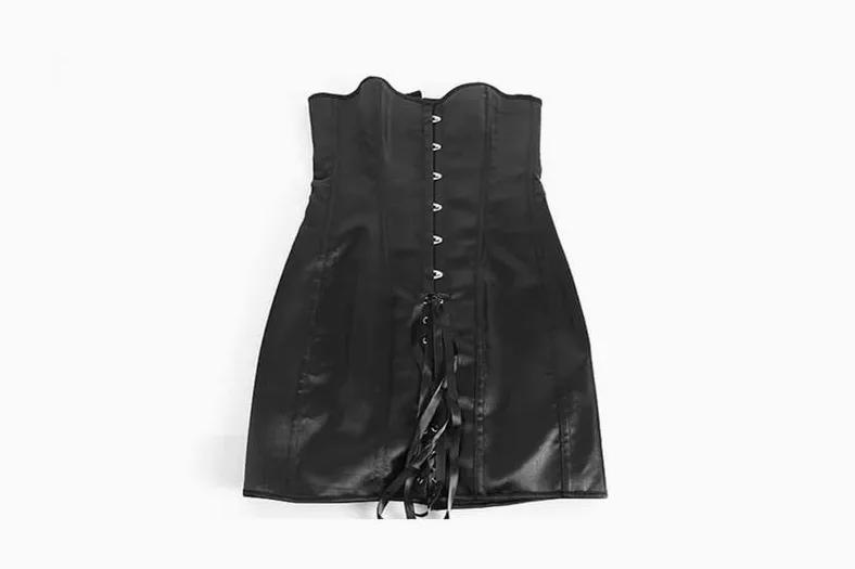 Damski seksowny gorset gorsetowy top gotycki gorset wyszczuplający | Dla długich stalowych kości tułowia Overbust Curve Shaper Body Shapewear
