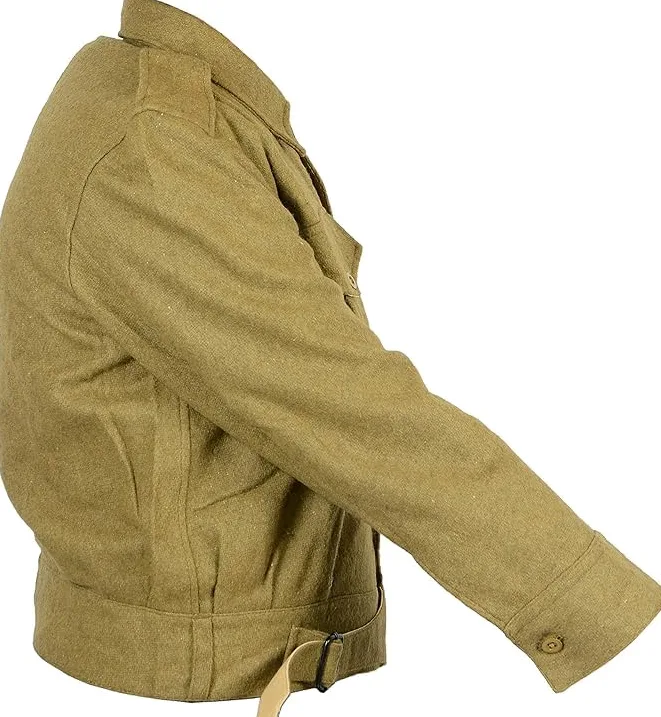 WW2 British Army 1937 Wzór Battledress tunika reprodukcja wełniany mundur wojskowy kurtka