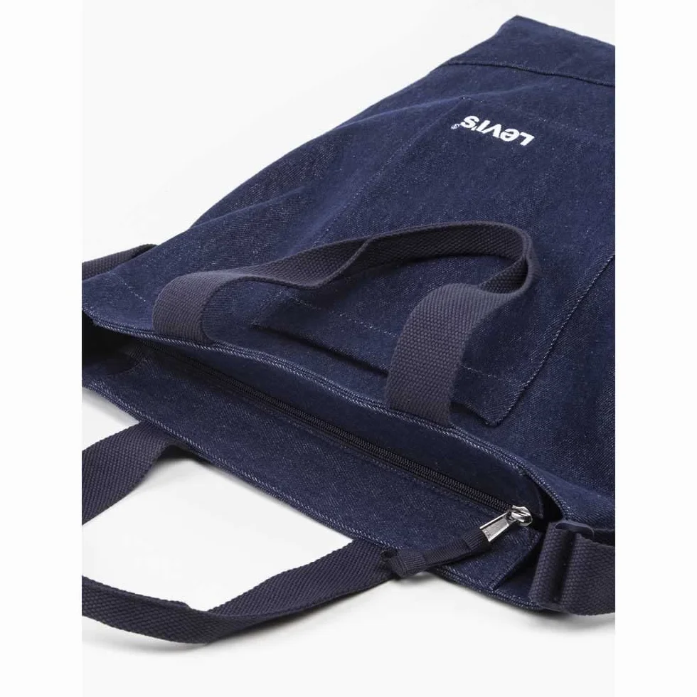 LEVIS FOOTWEAR AND AKCESORIES Icon Tote, torby unisex, ciemny niebieski, Dark Blue