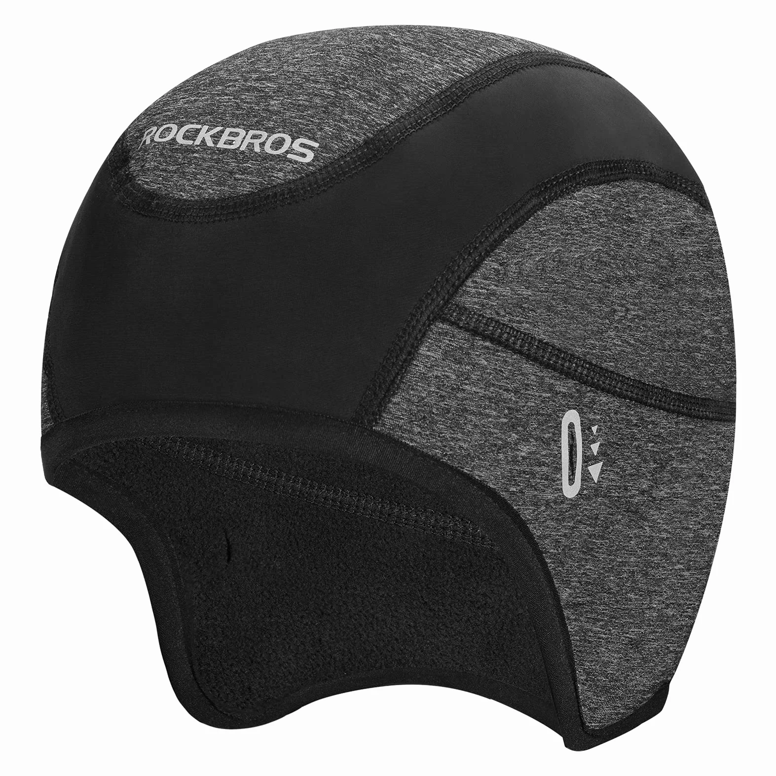 ROCKBROS Czapka z Czaszką na Rower, Wiatroszczelna, Elastyczna, Ciepła, Odporna na Pot, Przenośna, z Otworami na Okulary, do Biegania, Turystyki Pieszej, Jazdy na Rowerze, Jazdy na Nartach itd.