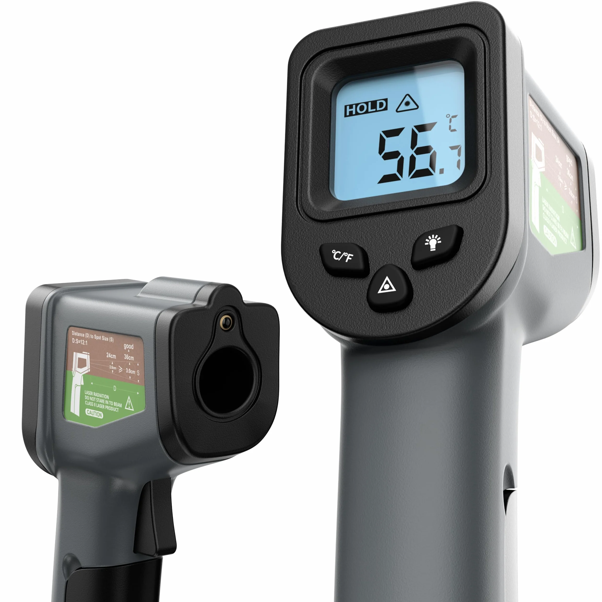 Oliver's Kitchen ® Infrared Thermometer - User-Friendly - Measure Temperature with Precision - Perfect for Pizza Ovens - Ergonomic Grip - Batteries Included