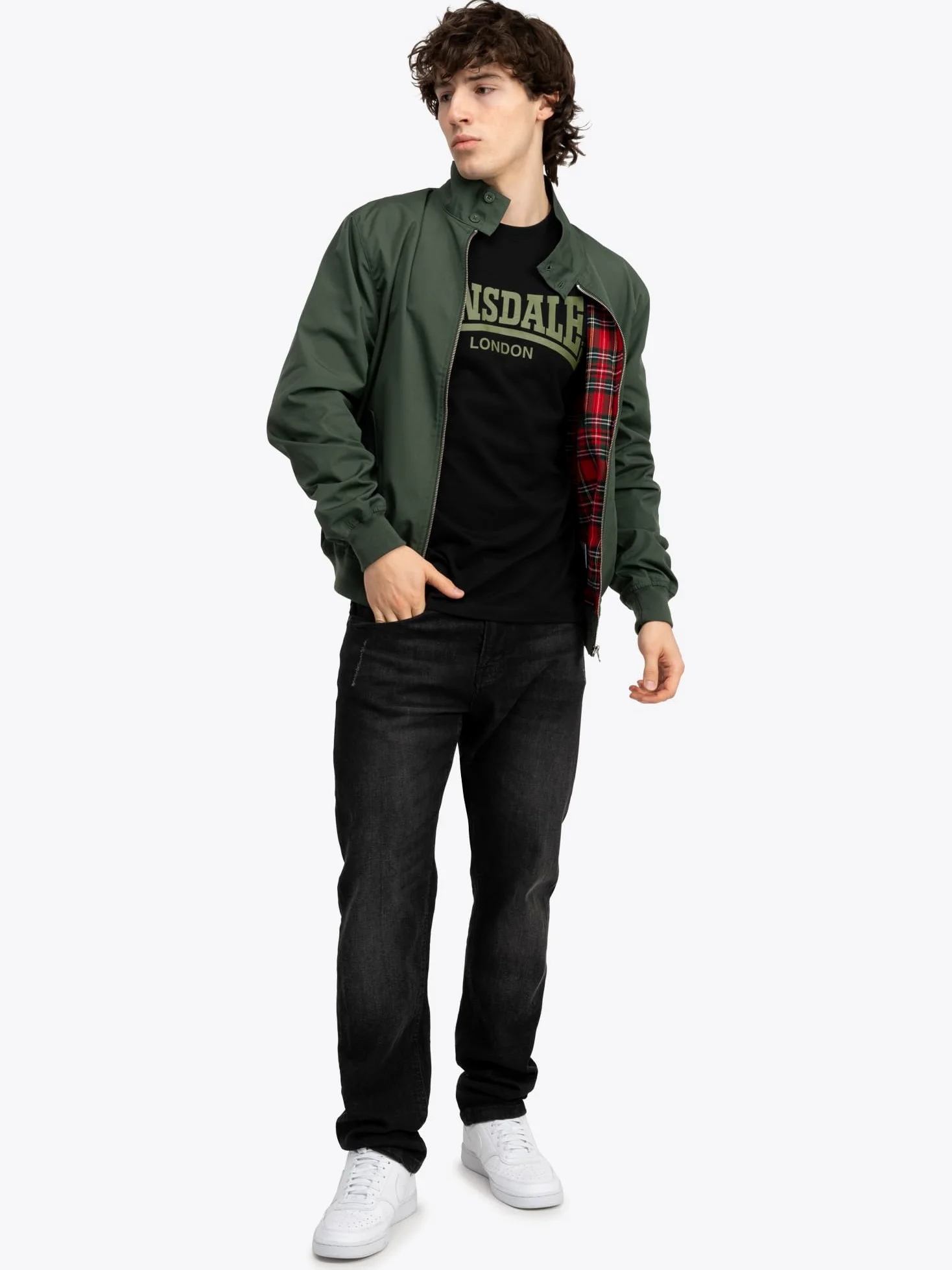 Lonsdale Bluzka Mężczyźni Herren Jacke Schmale Passform Classic