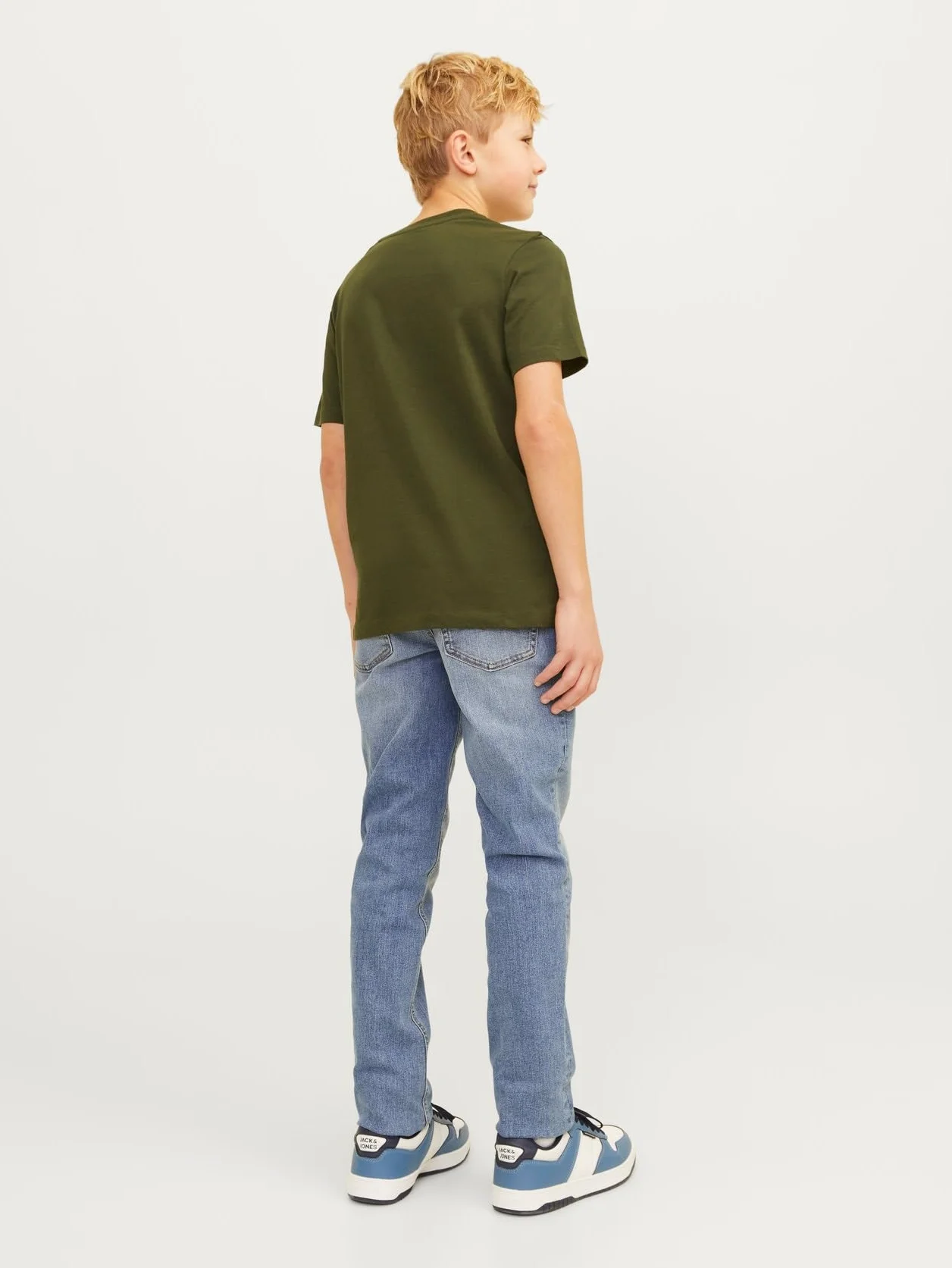 JACK & JONES Jjiglenn Jjelasticated Mf 995 Noos Mni - spodnie jeansowe Chłopcy