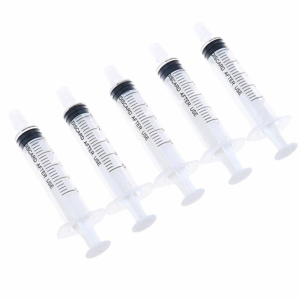 Sanfly Strzykawka do perfum 5 szt./zestaw plastikowy aplikator kleju strzykawka dozownik perfum narzędzia do wielokrotnego napełniania butelki ilościowe dozowanie