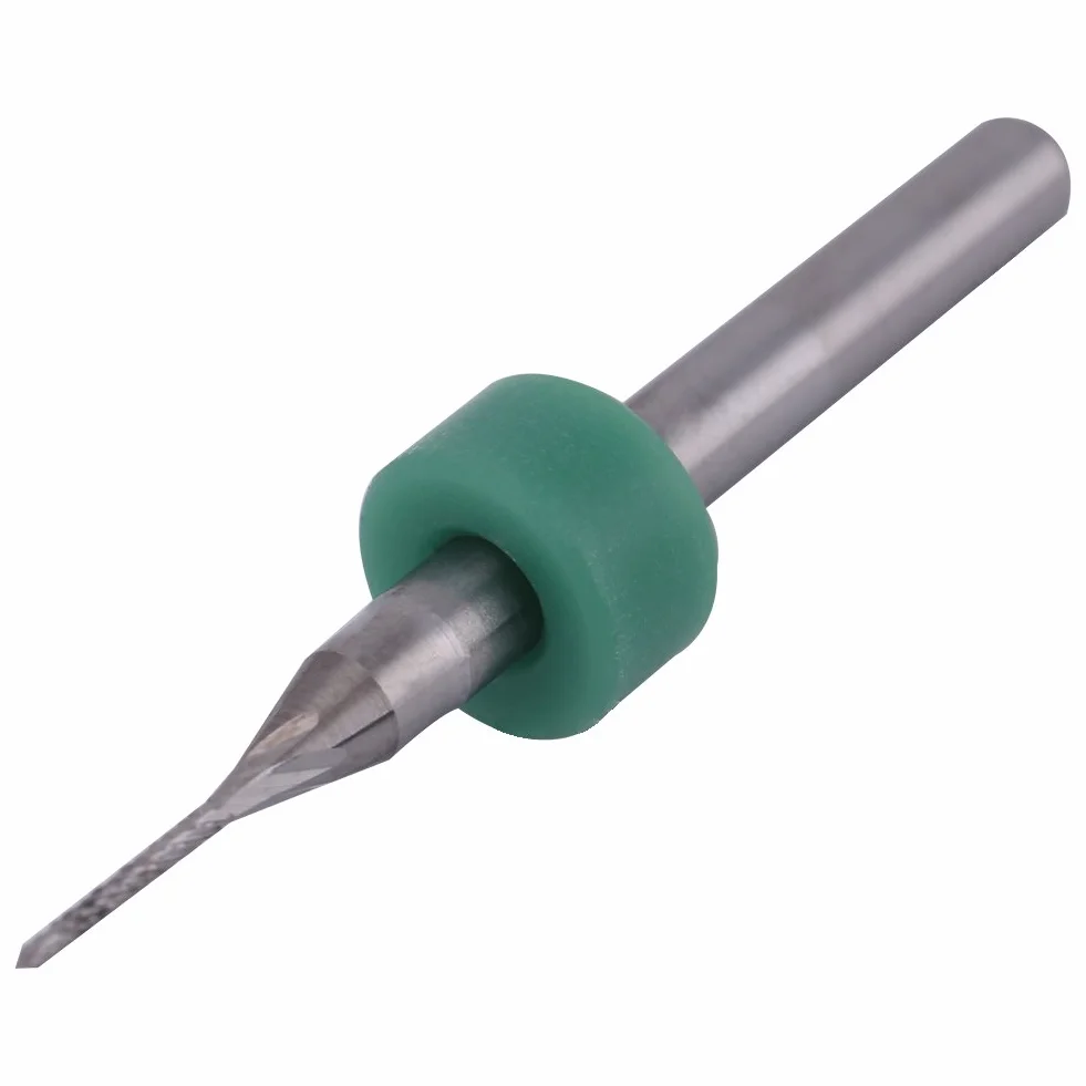 1/8 cala Stalowe obrotowe frezy do grawerowania z węglików spiekanych do PCB CNC SMT 0,5/0,6/0,7/0,8/0,9/1,0/1,1/1,2/1,3/1,4 mm 10 sztuk