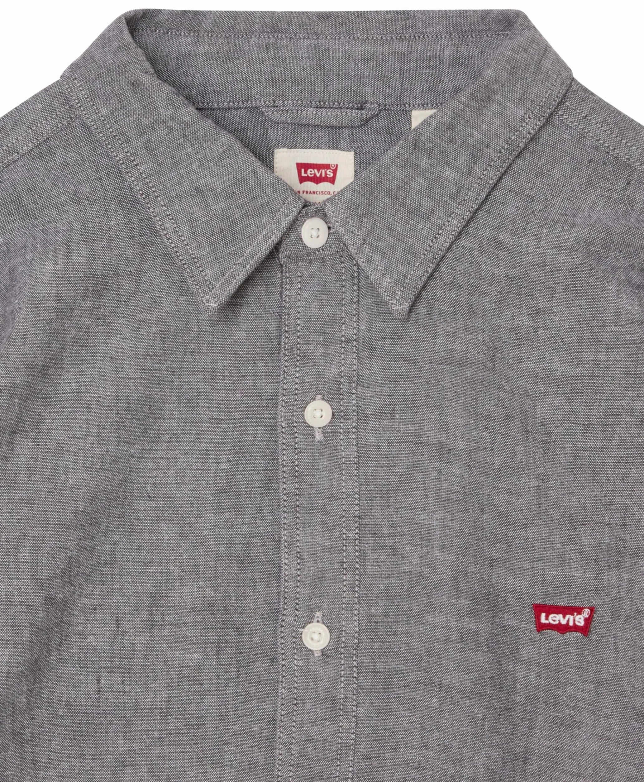 Levi's Mężczyźni Long-Sleeve Battery Housemark Slim Shirt, Black Agate, M