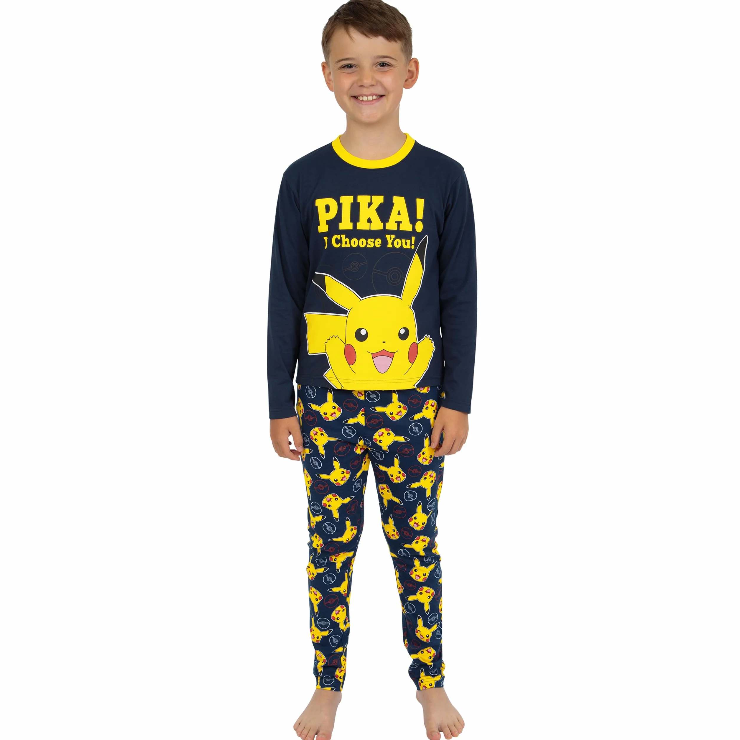 Popgear Pokemon Piżama | Piżama Pikachu | Bawełniane Piżamy dla Chłopców | Zestawy Piżam dla Chłopców